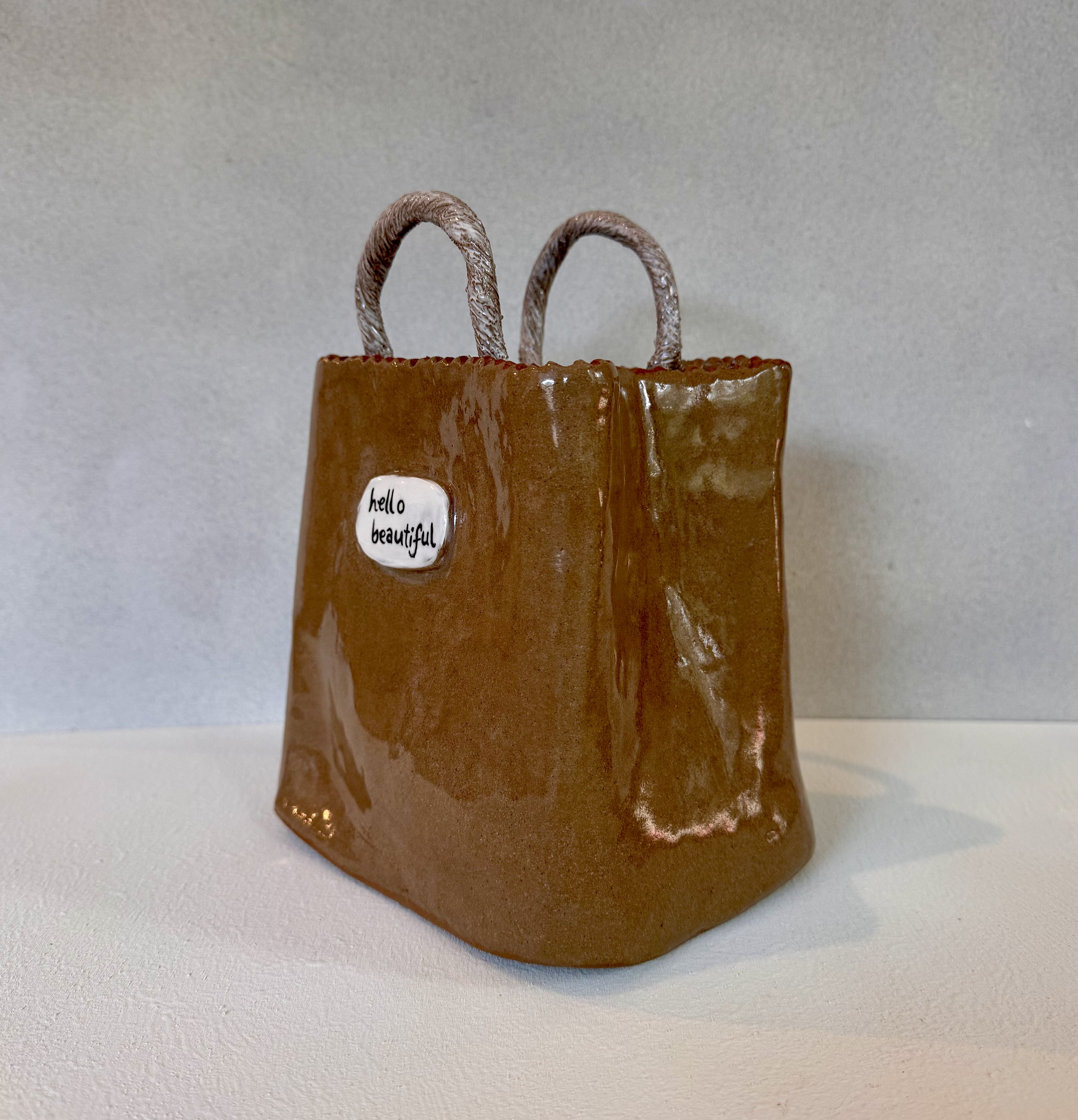 Hello Beautiful Flower Bag