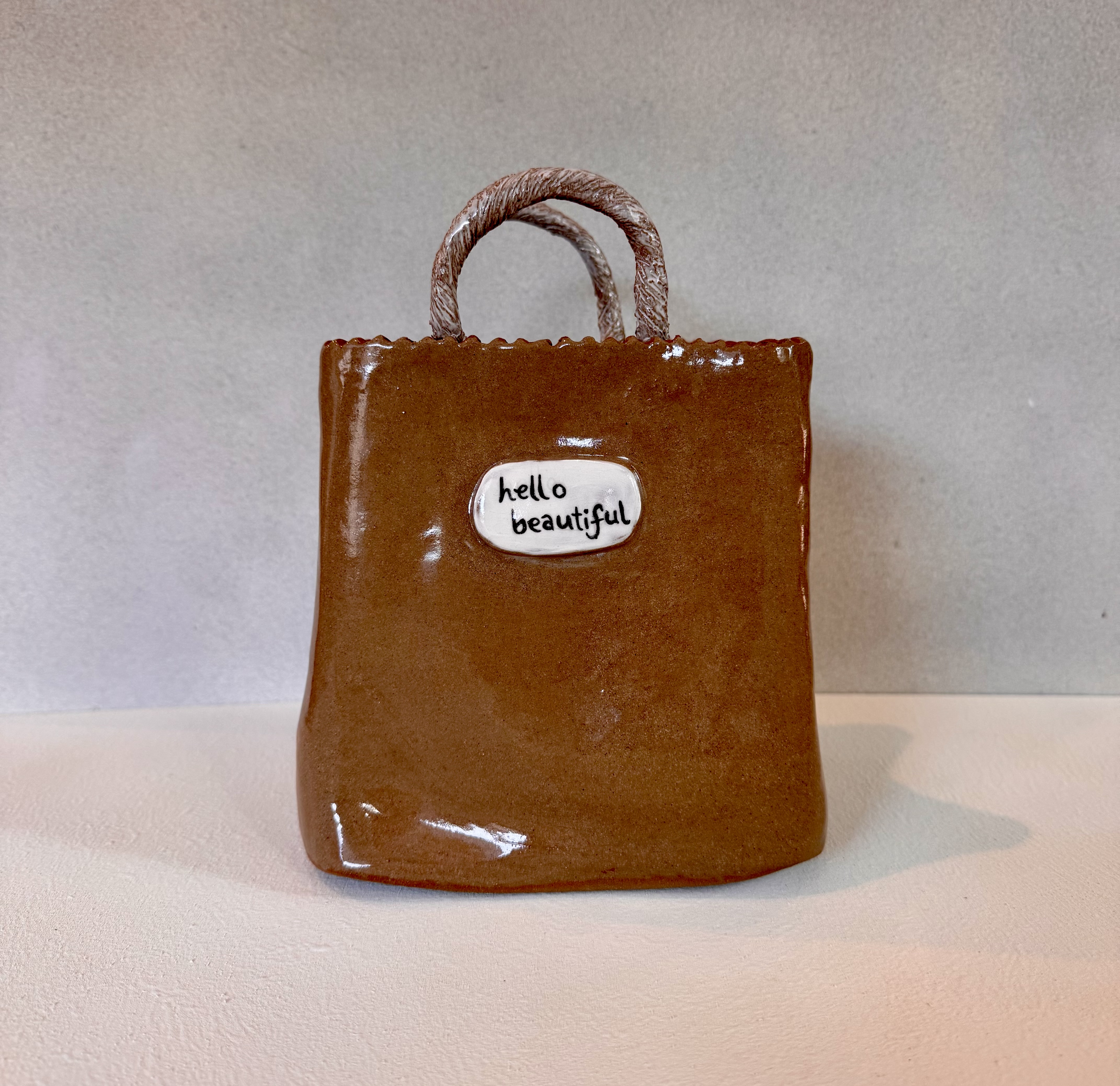 Hello Beautiful Flower Bag