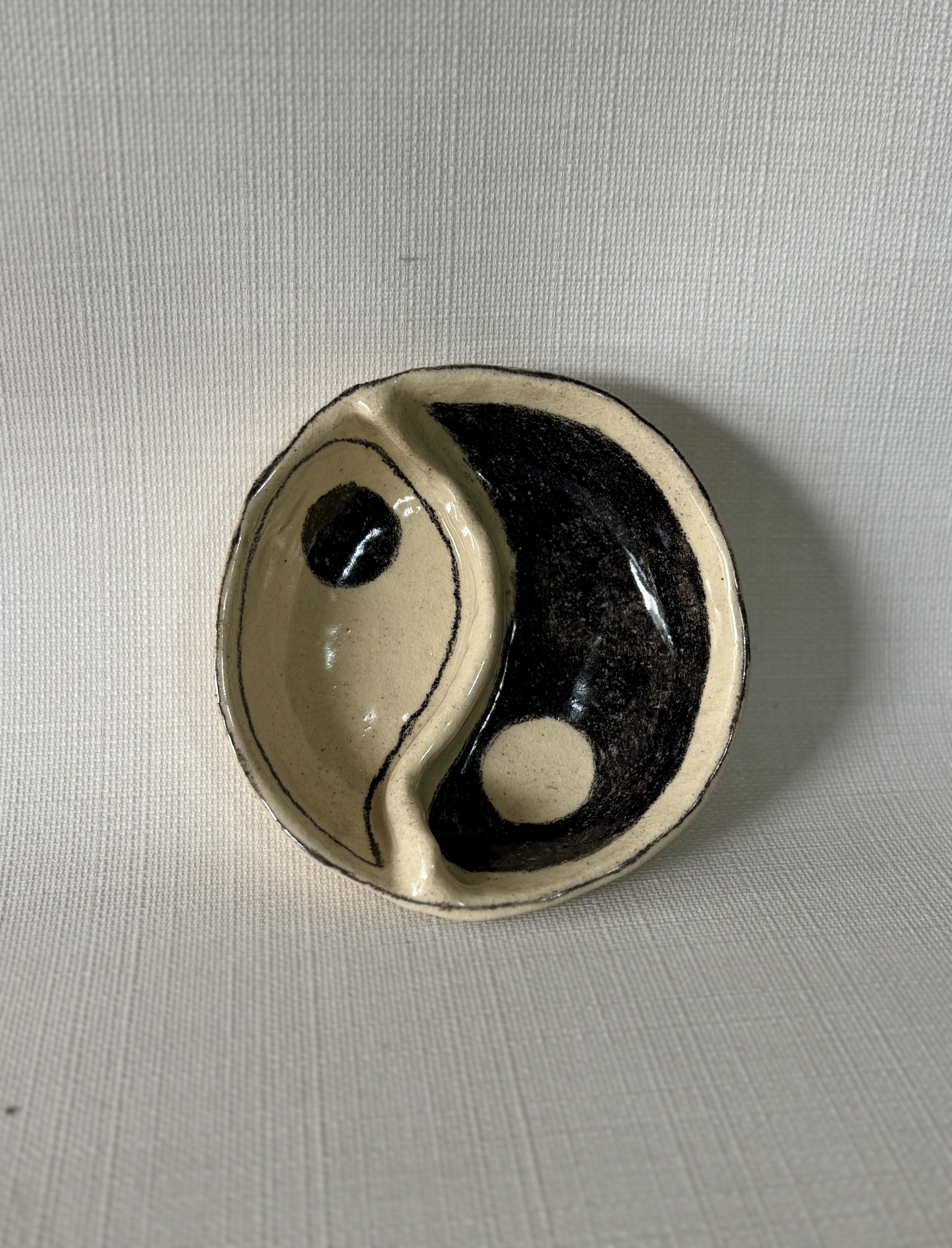 Yin Yang Ceramic Dish