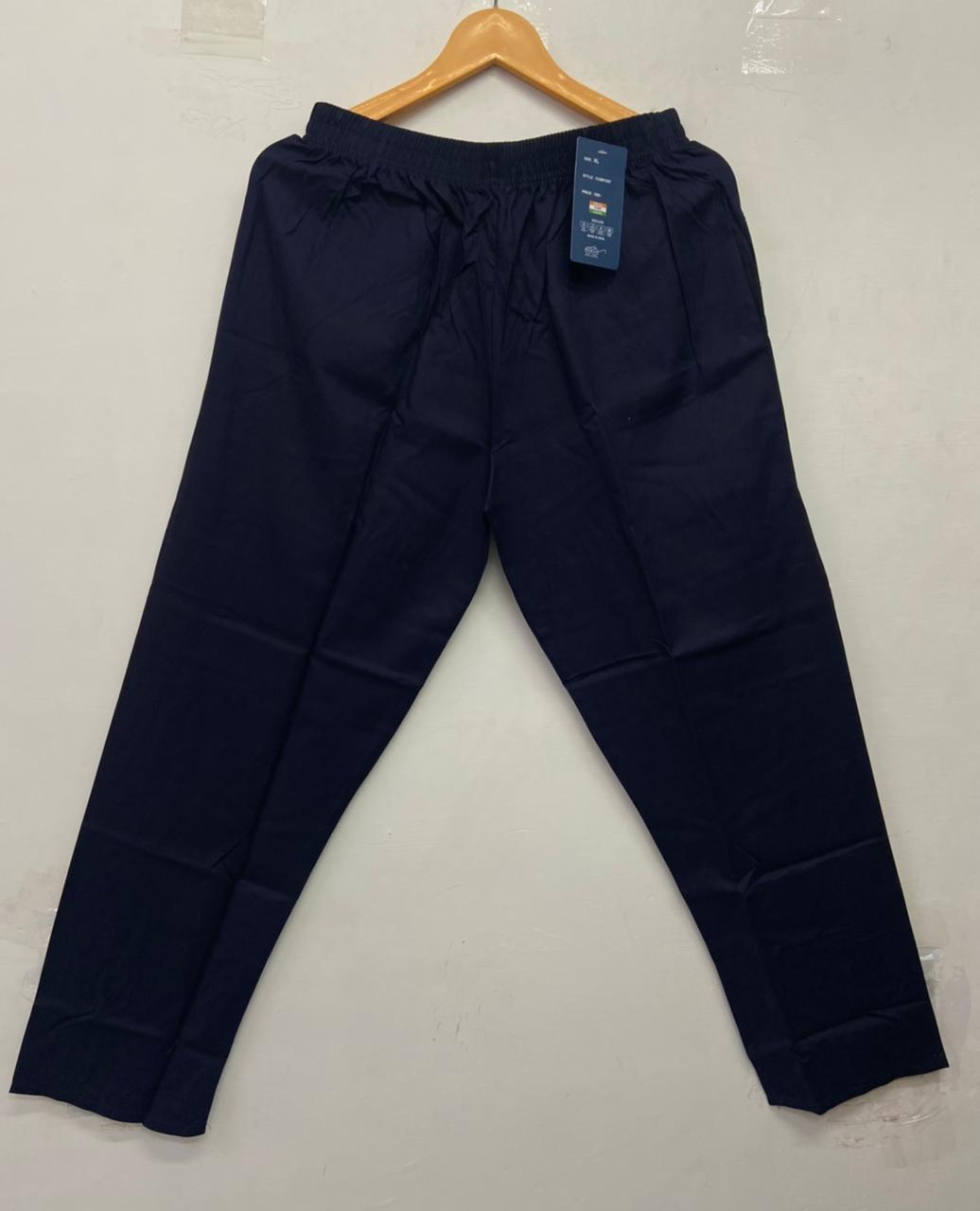 Straight cut cotton pants