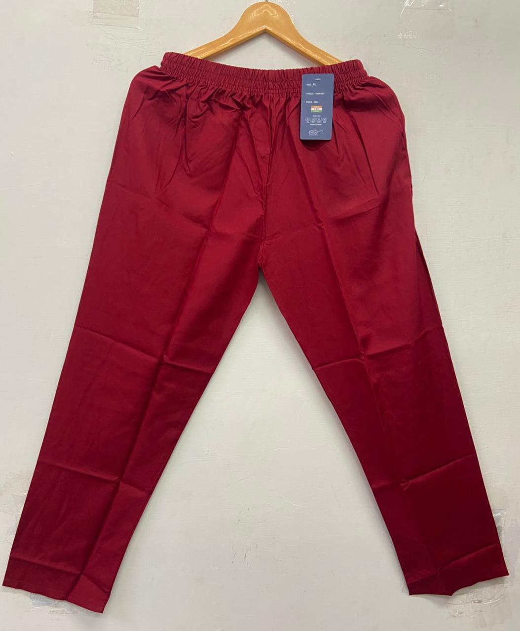 Straight cut cotton pants