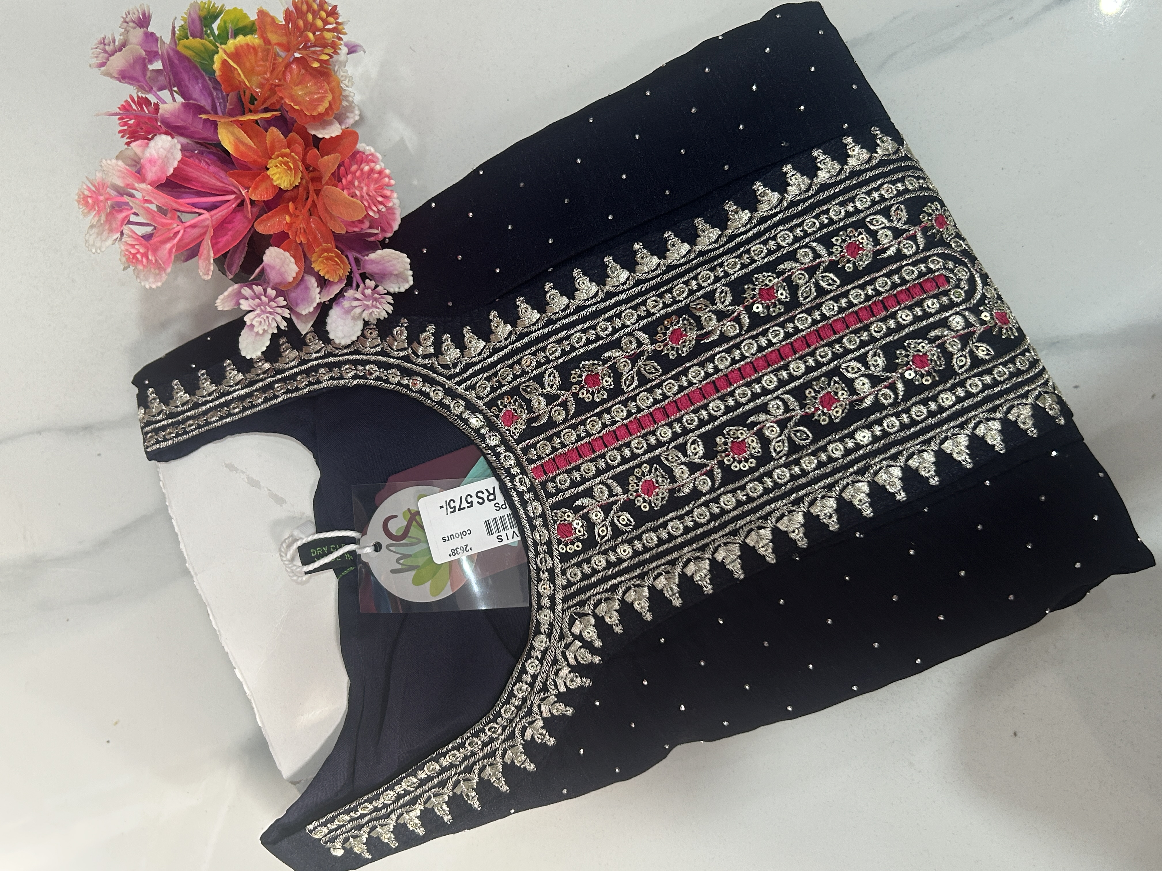 Embroidered  Kurti with stone work