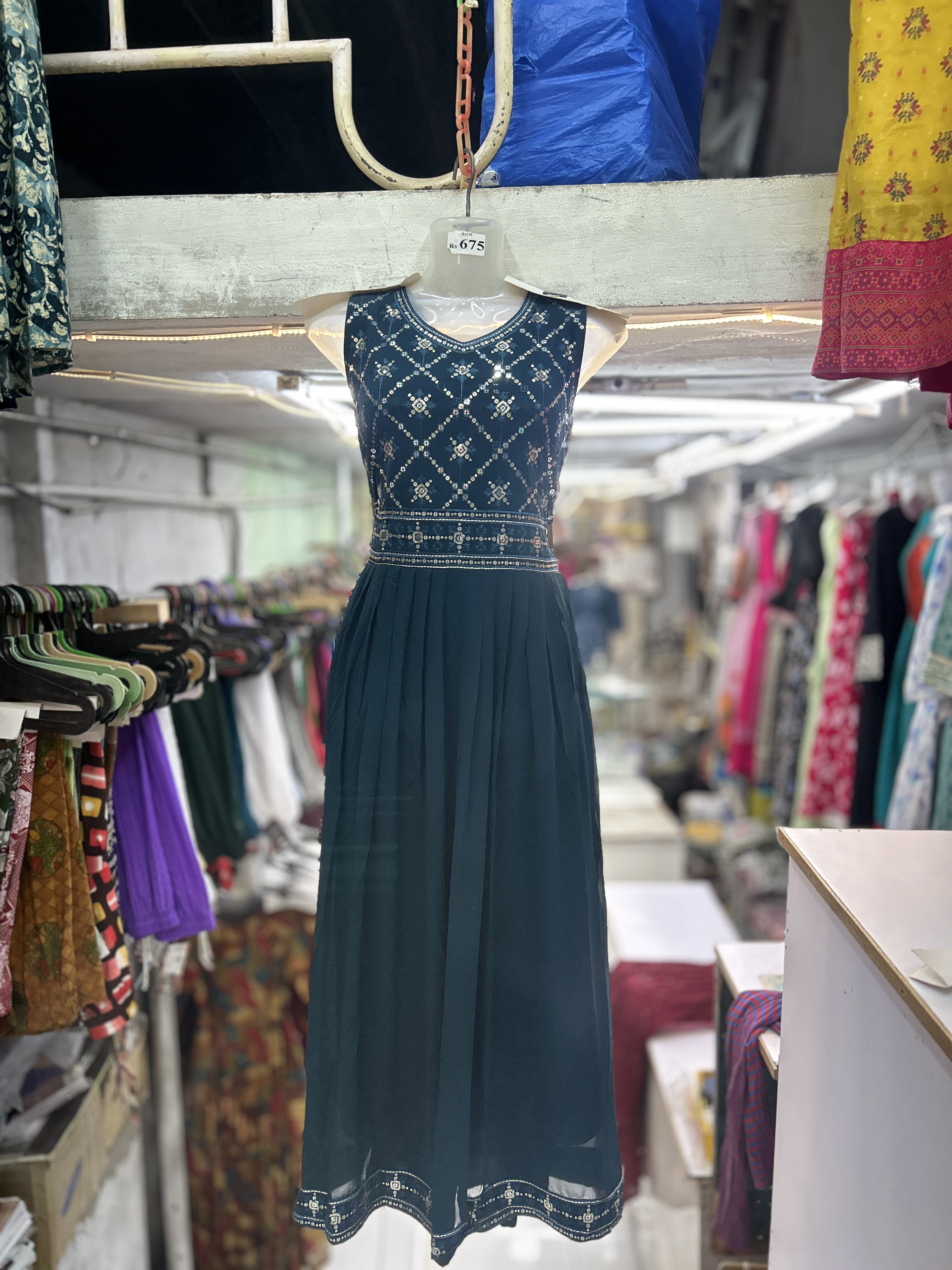 Embroidered Maxi Dress