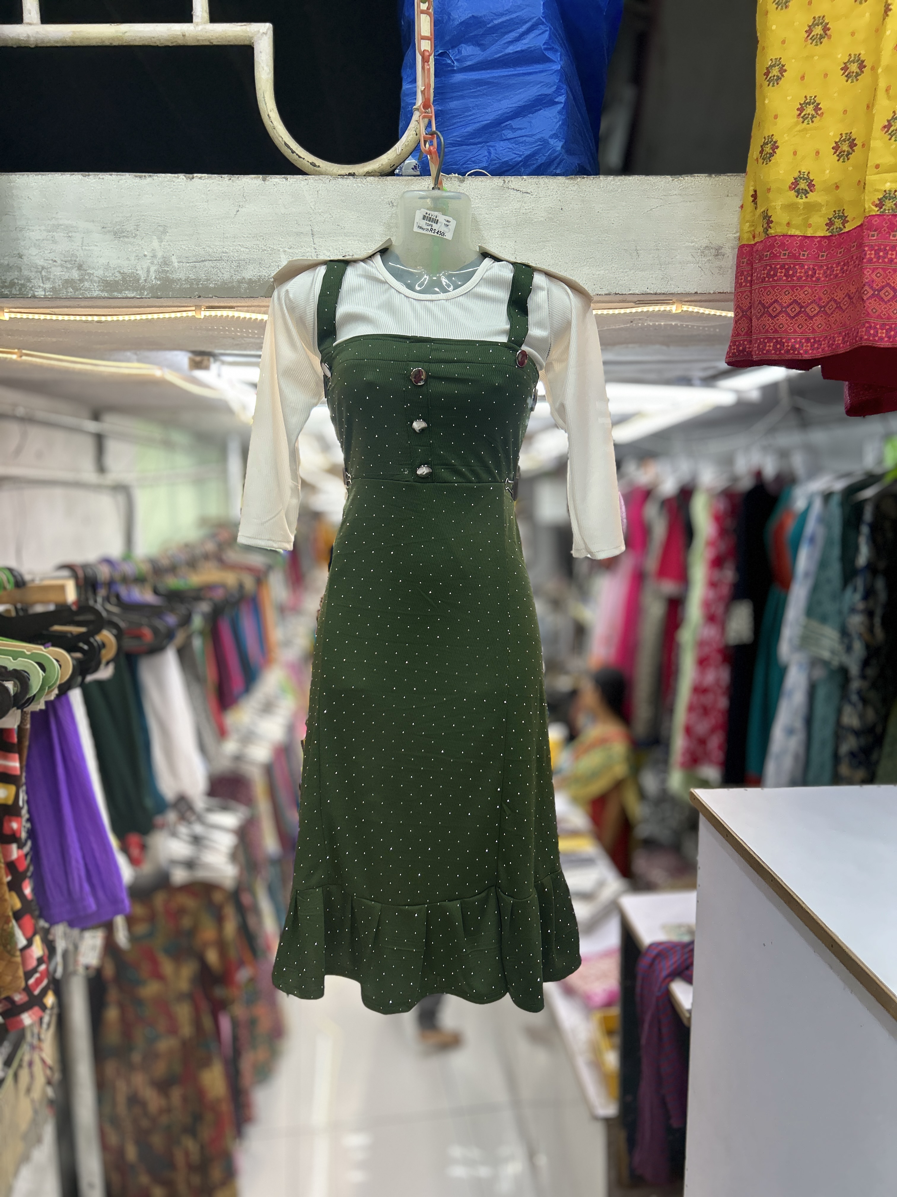 Attachable Jumpsuit Type Dress