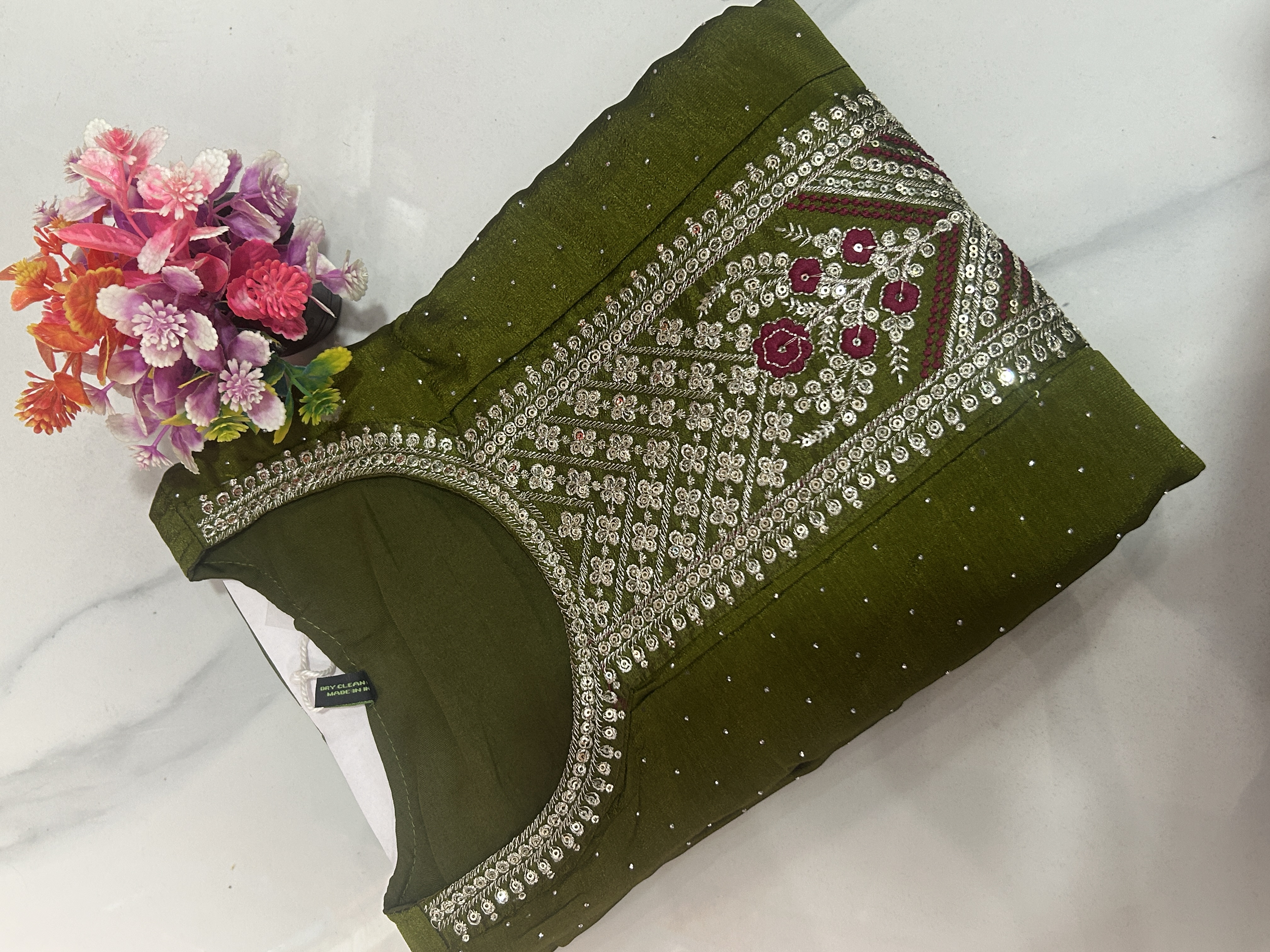Embroidered  Kurti with stone work