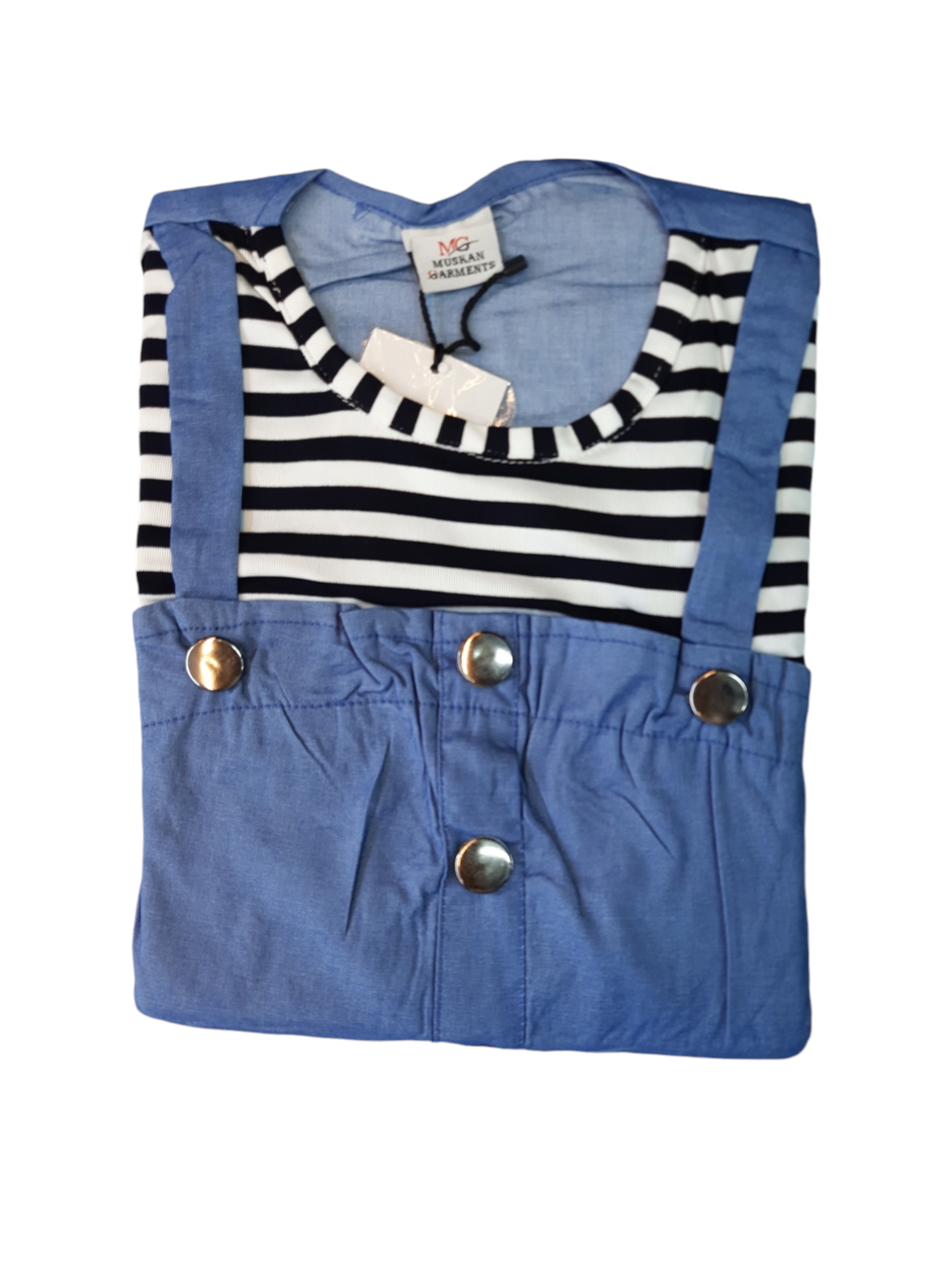 Striped Attached Jumpsuit