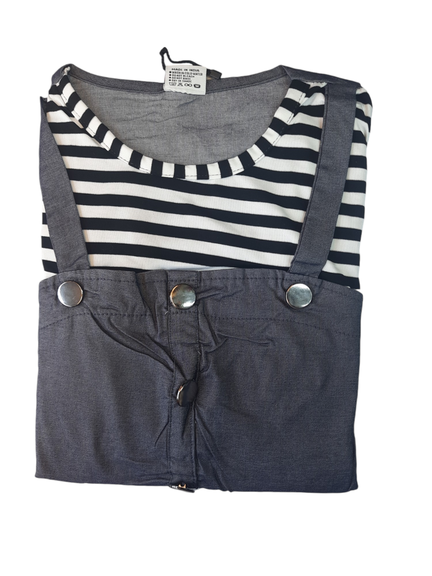 Striped Attached Jumpsuit