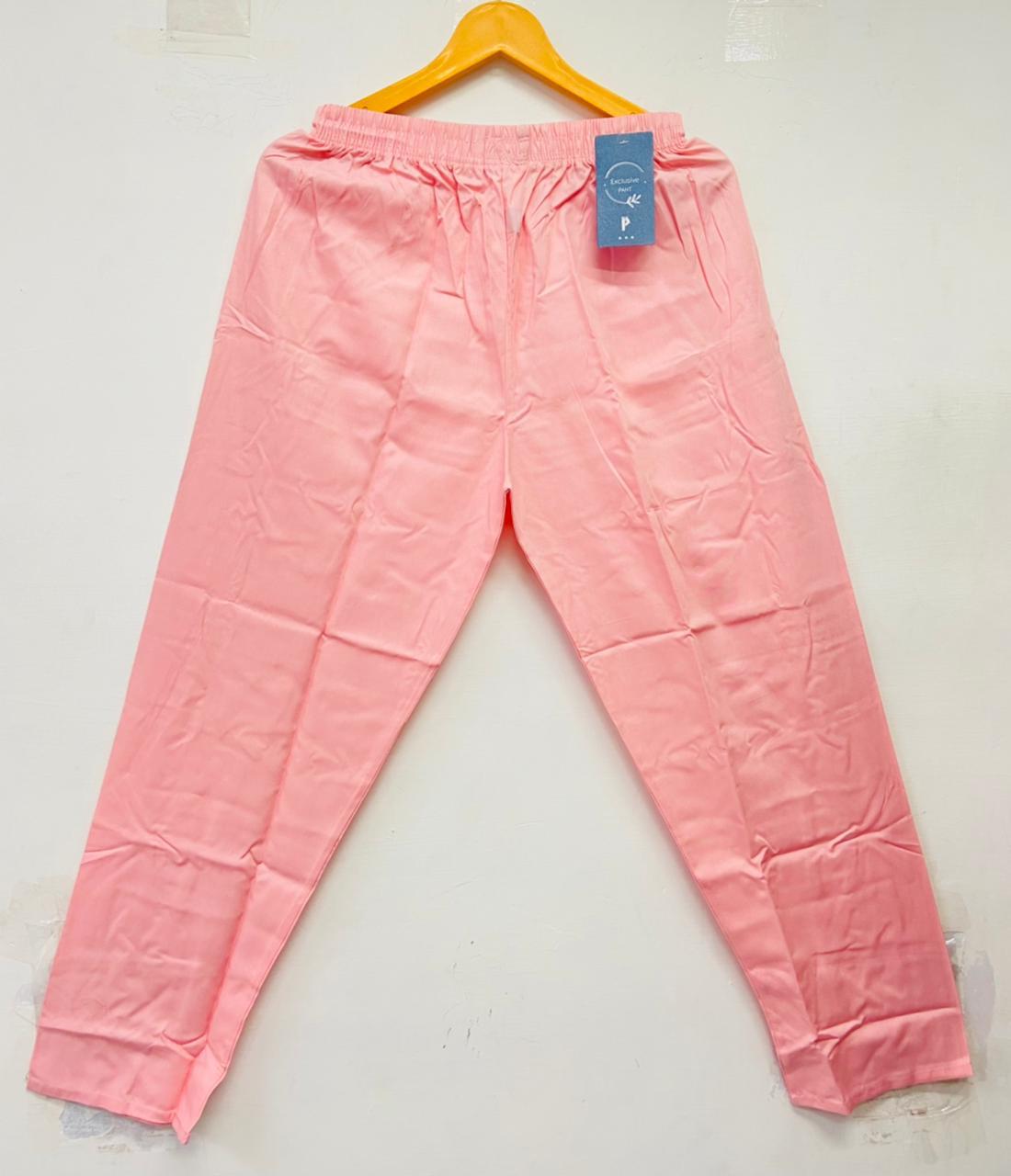 Straight cut cotton pants