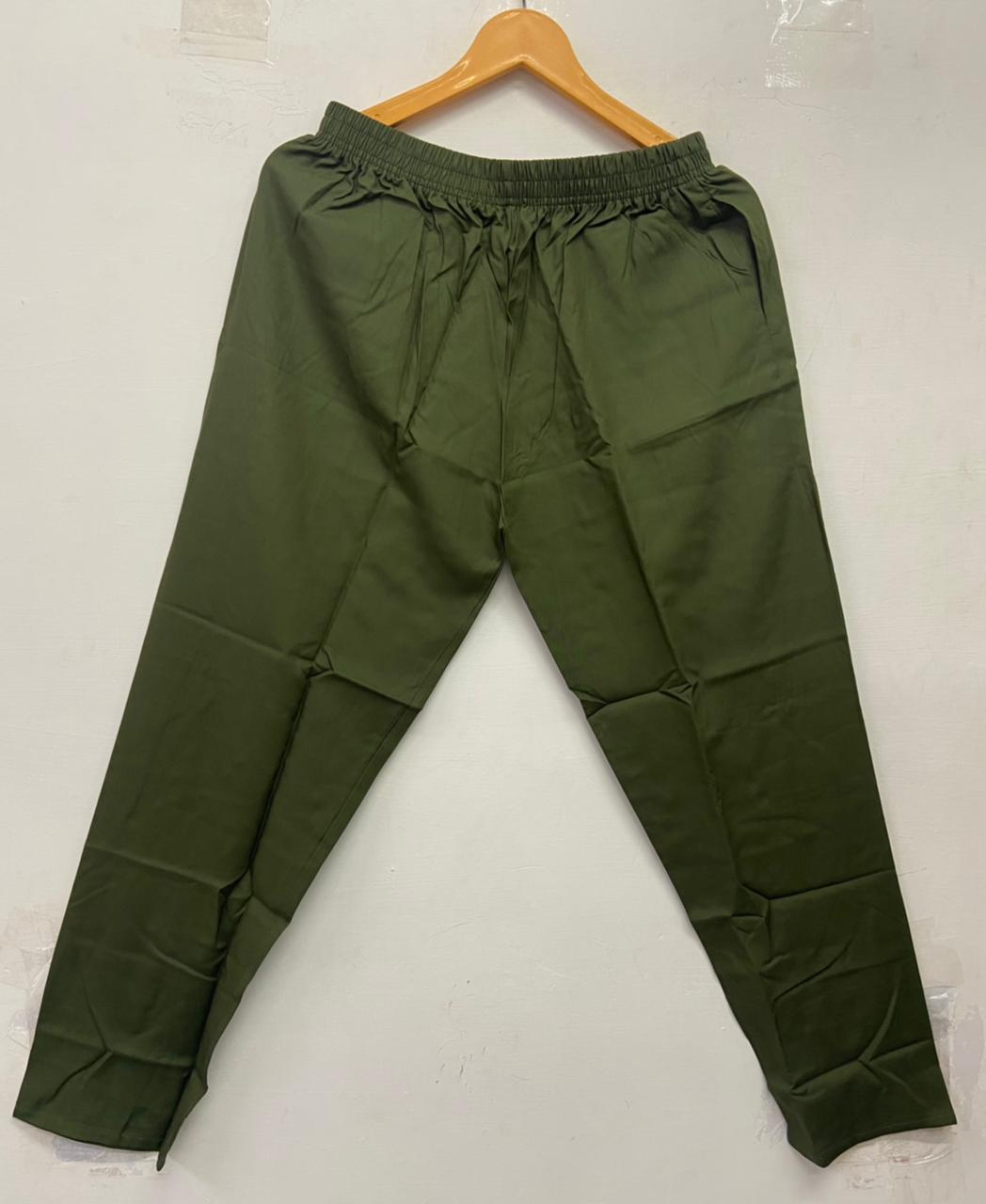 Straight cut cotton pants