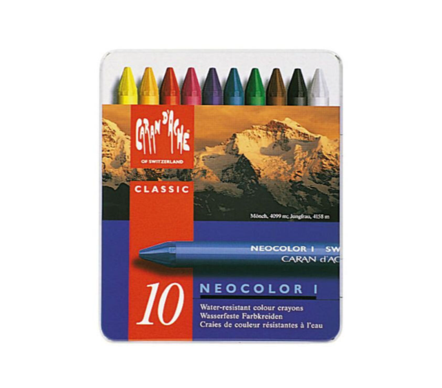 Caran D'Ache Lápis de Cera Neocolor I (10 Cores)