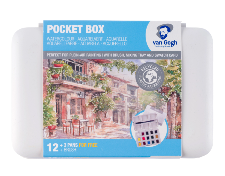 Van Gogh Aguarela Pocket Box 12+3 cores
