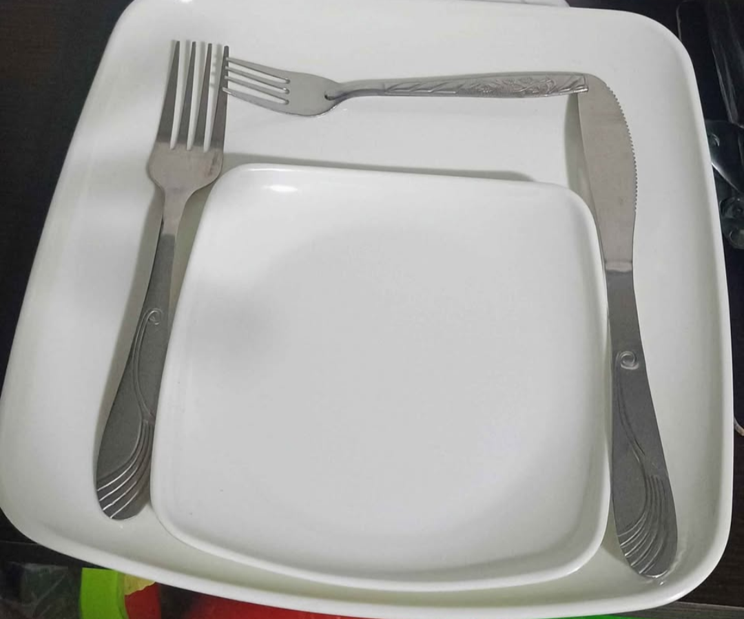 JUEGO DE PLATOS CUBIERTOS Y VASO PARA EVENTOS