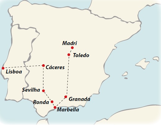 Lisboa, Andaluzia e Madrid
