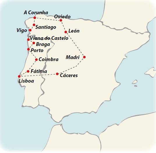 Madrid, Galiza e Portugal