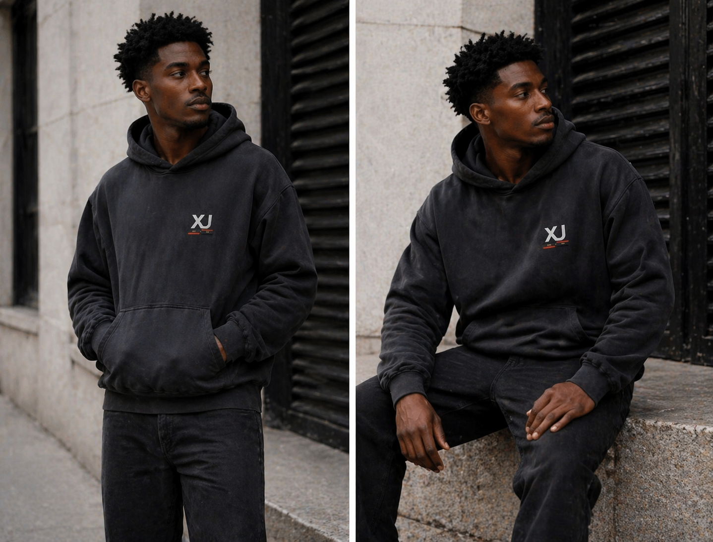 Hoodie  Noir XJ