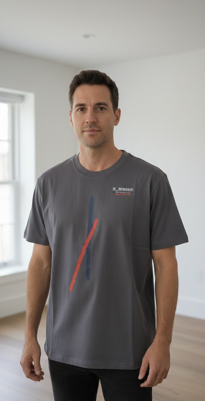 T-shirt gris moderne