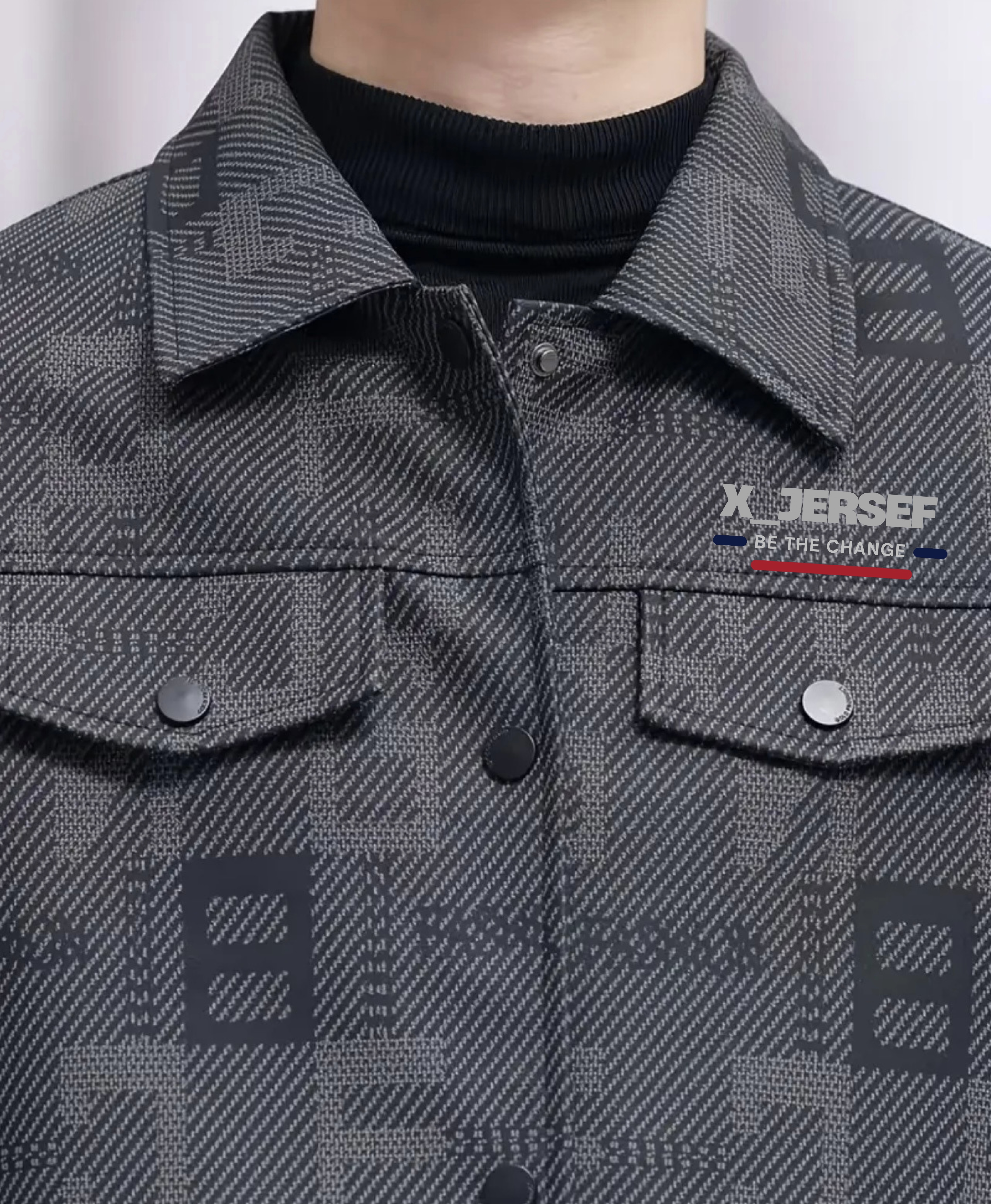 Veste X JERSEF pour homme en similicuir 