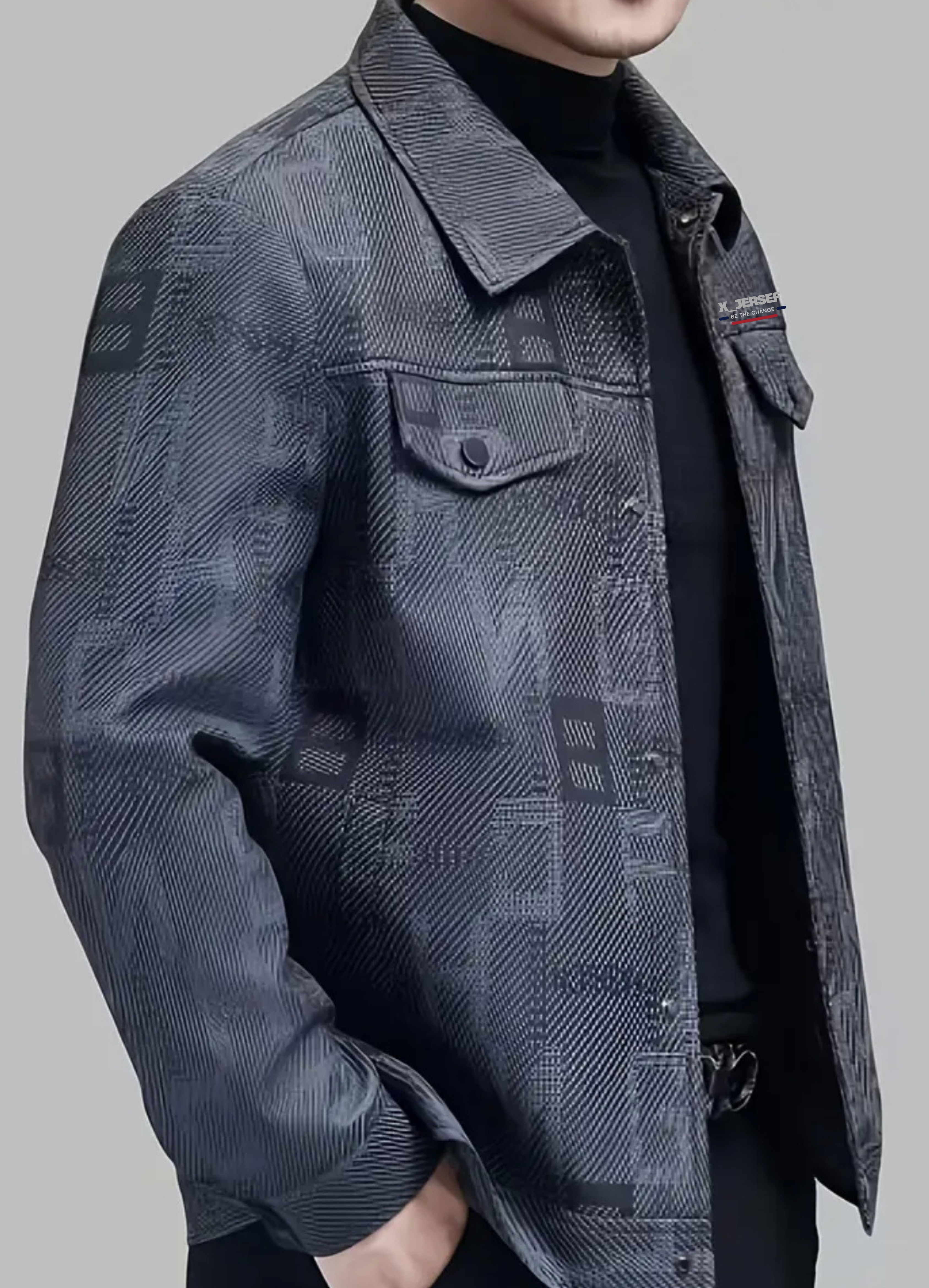 Veste X JERSEF pour homme en similicuir 