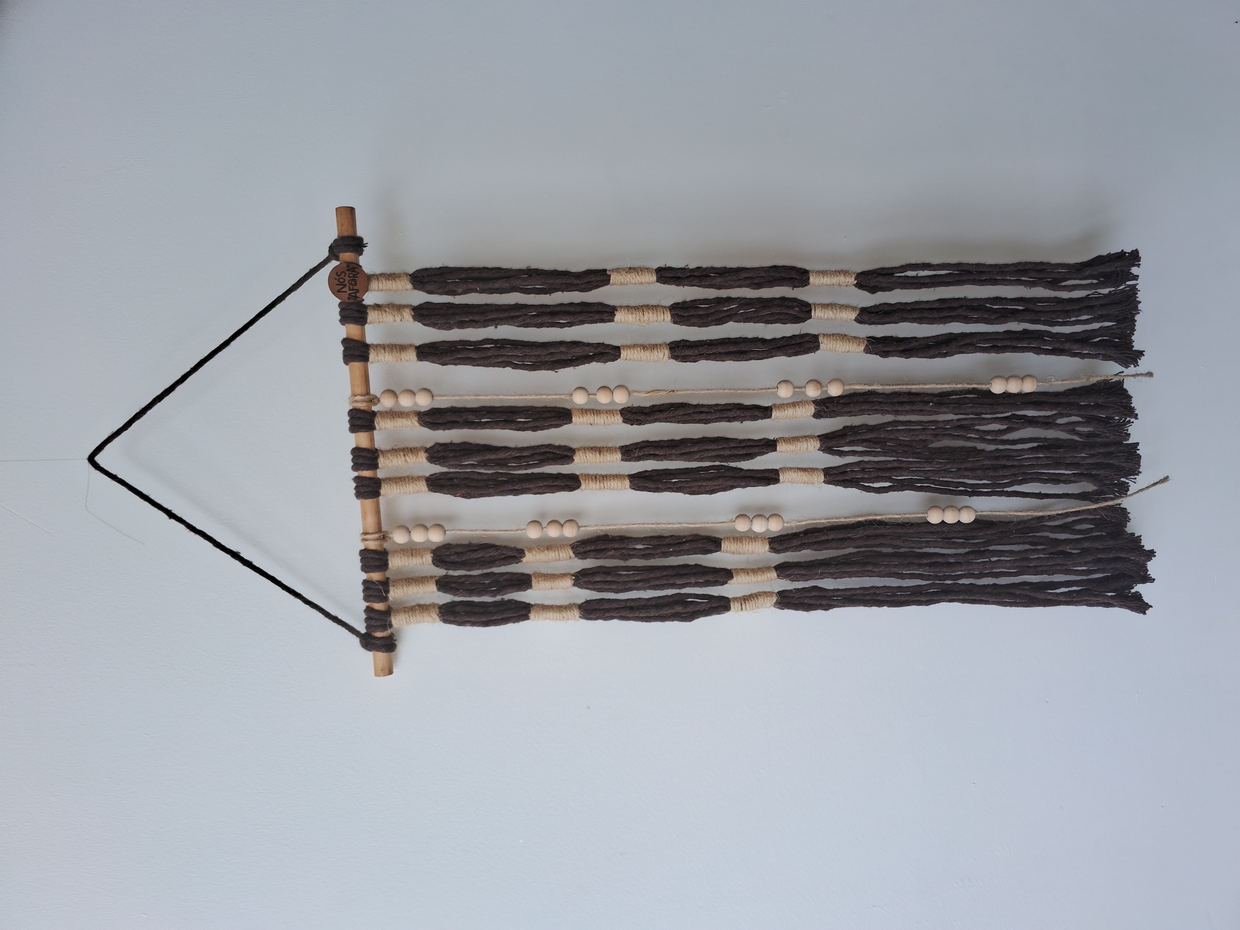 Três Caminhos – Painel em barbante e juta