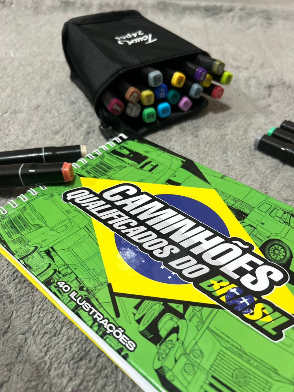 CADERNO DE COLORIR - CAMINHÕES QUALIFICADOS DO BRASIL