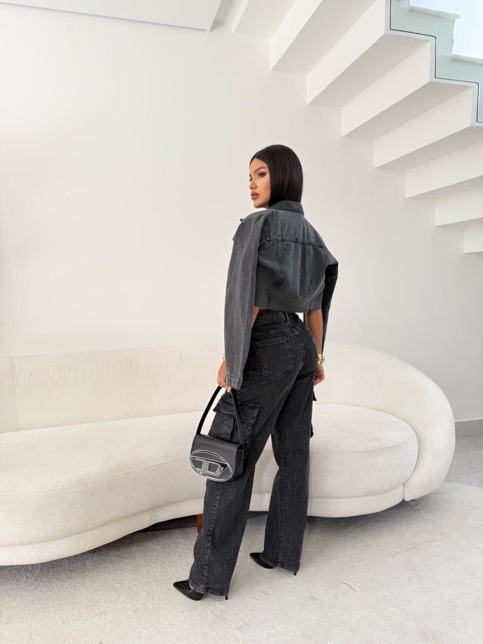 JAQUETA JEANS NAVALHADA