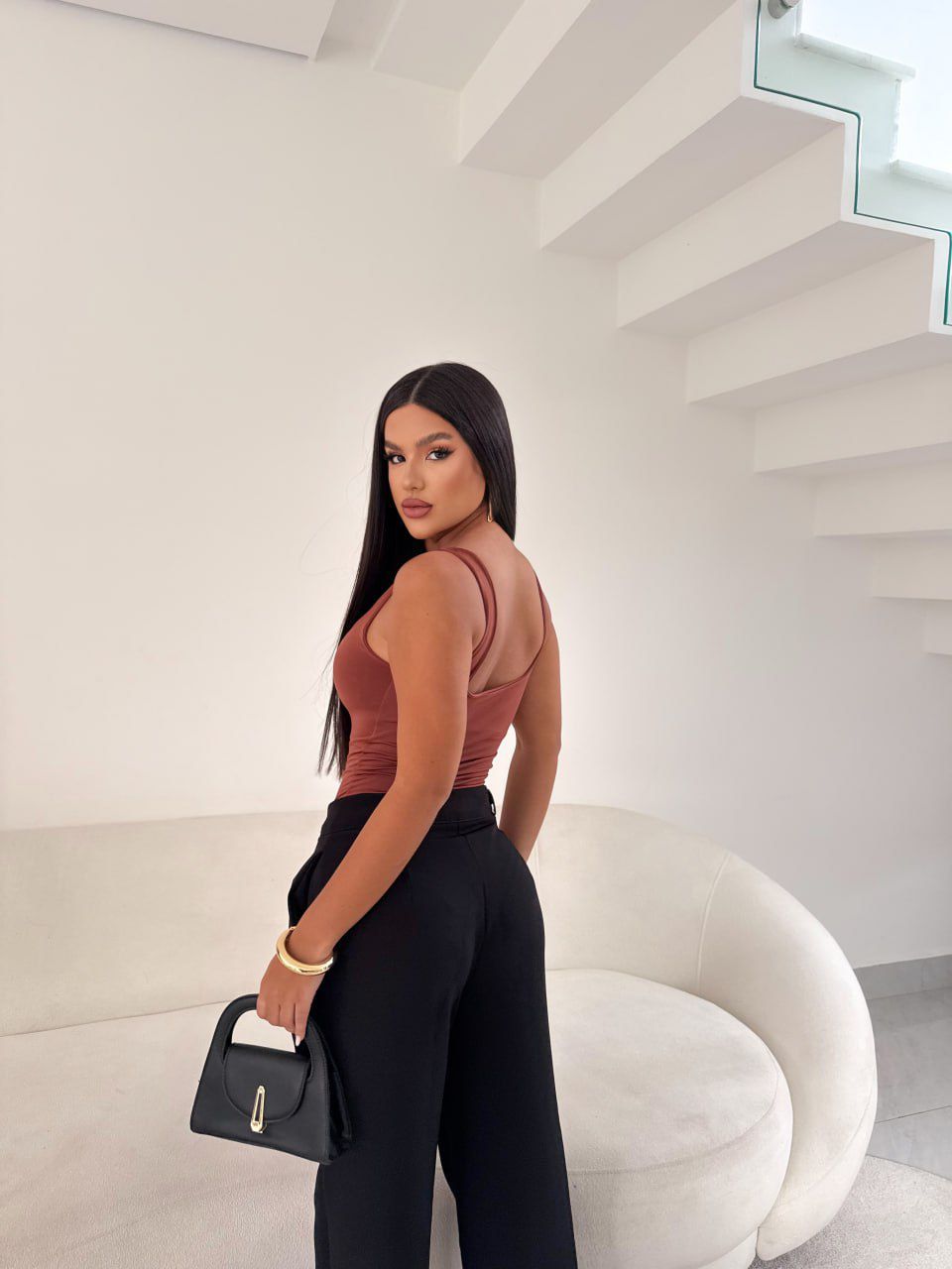 CALÇA ALFAIATARIA BOTÃO ENCAPADO