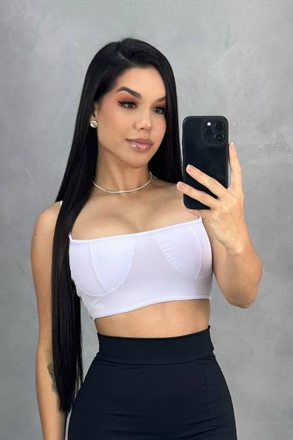 TOP RETRO MEIA TAÇA RIBANINHA