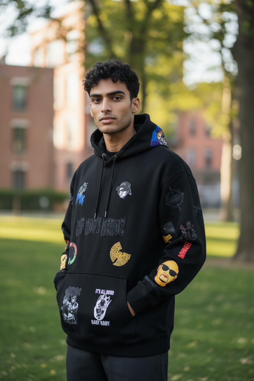  Black Hip Hop's Heroz Hoodie