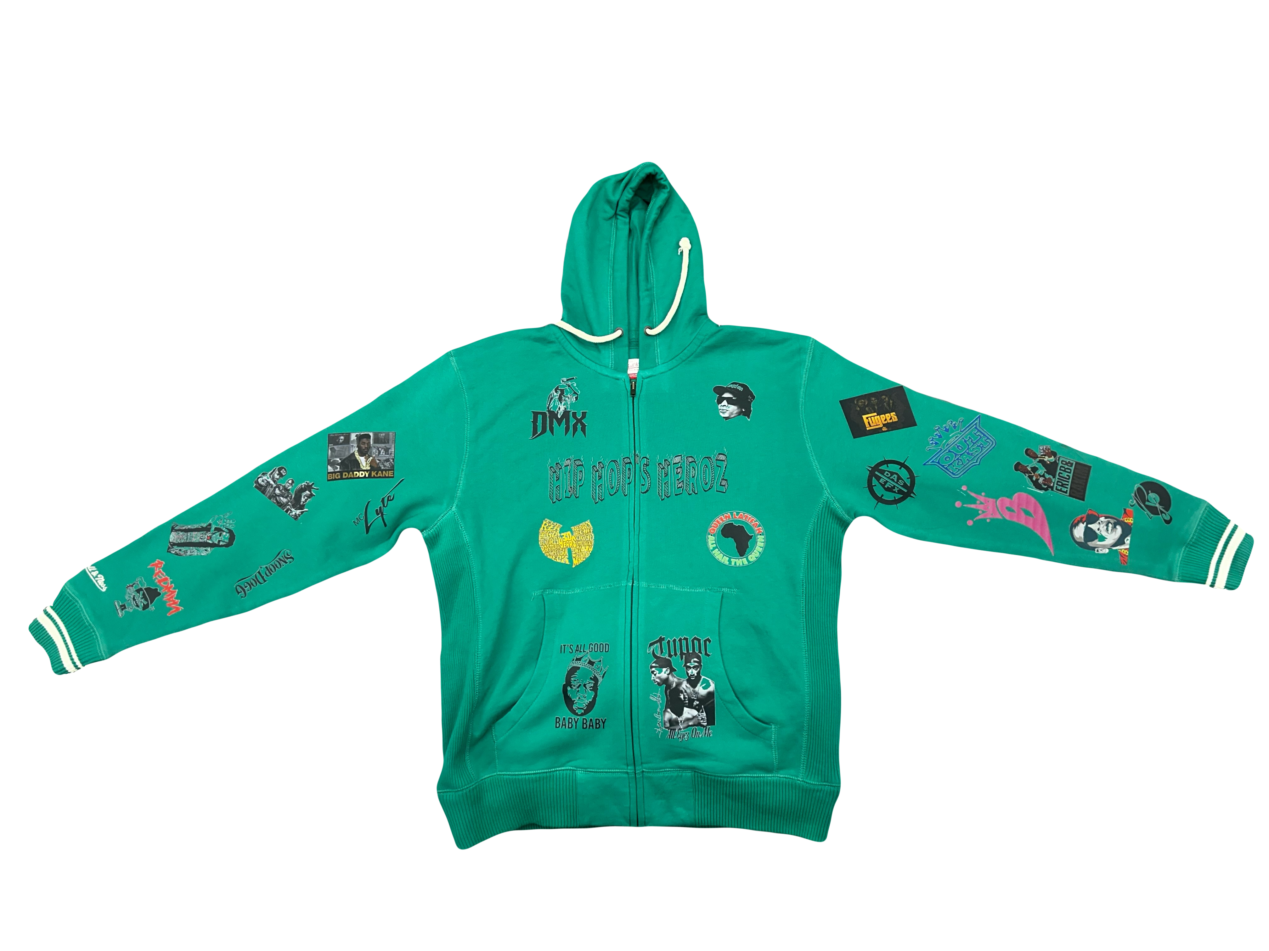Green Hip Hop's Heroz  Zip-Up Hoodie