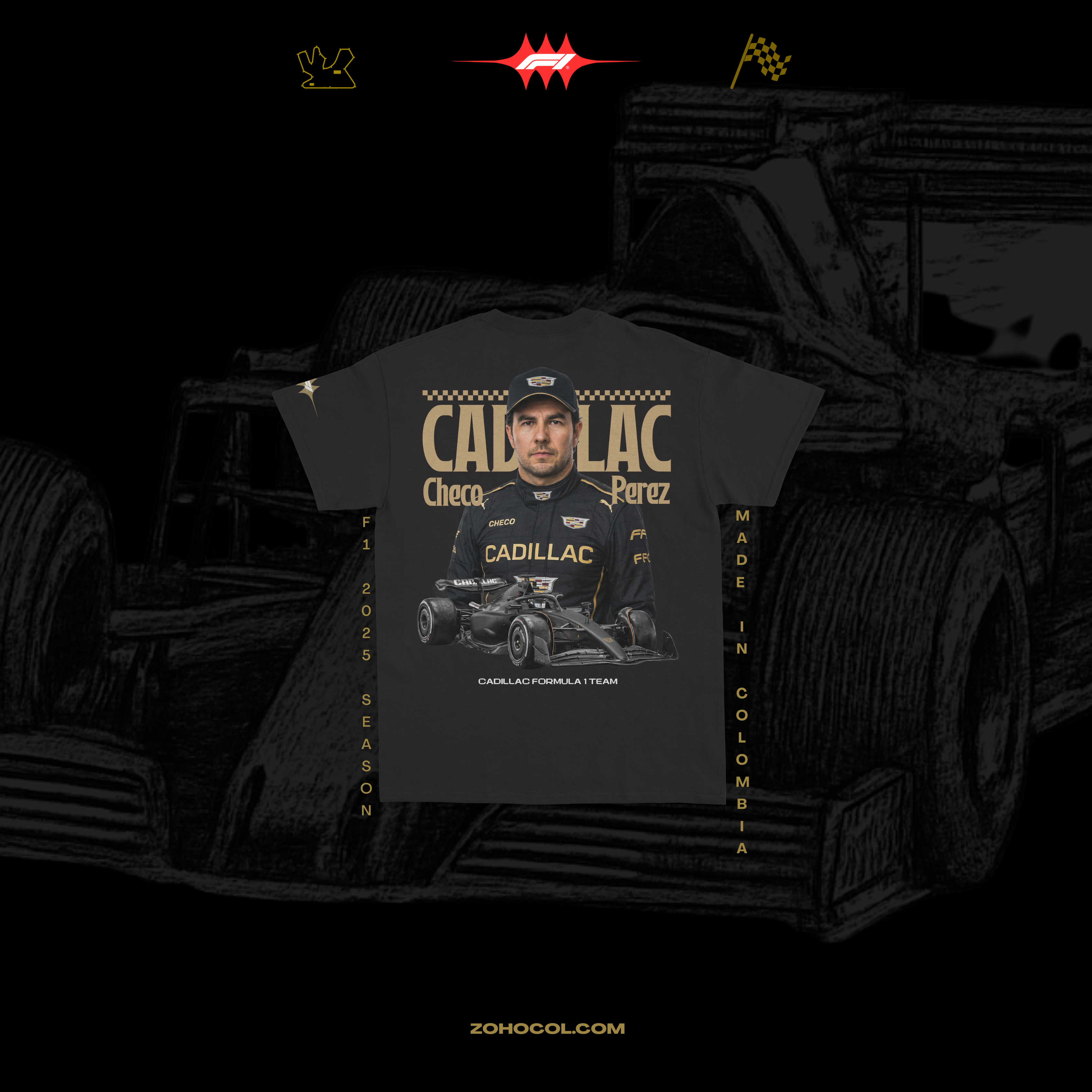 Camiseta Cadillac Checo Pérez