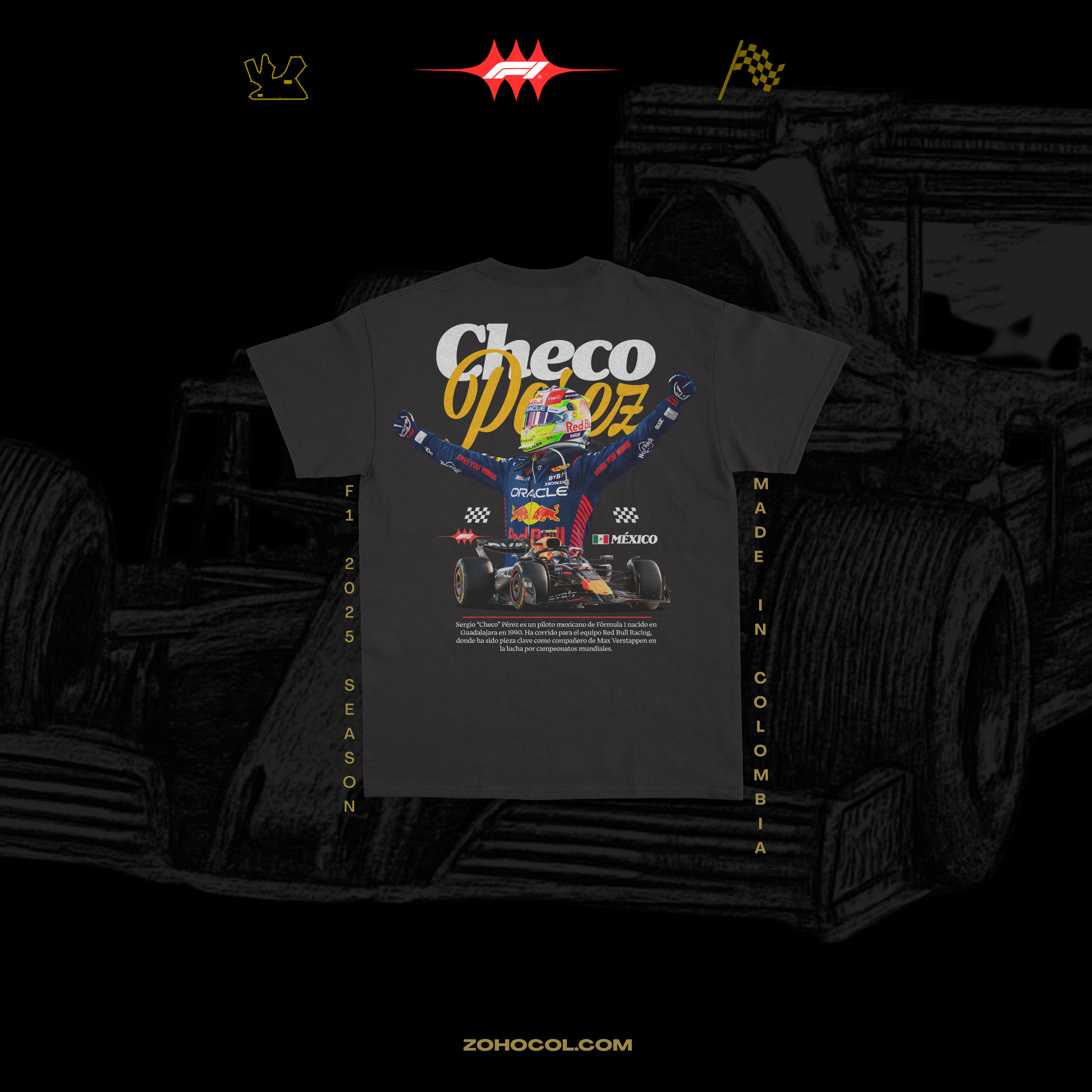 Camiseta Checo Pérez F1