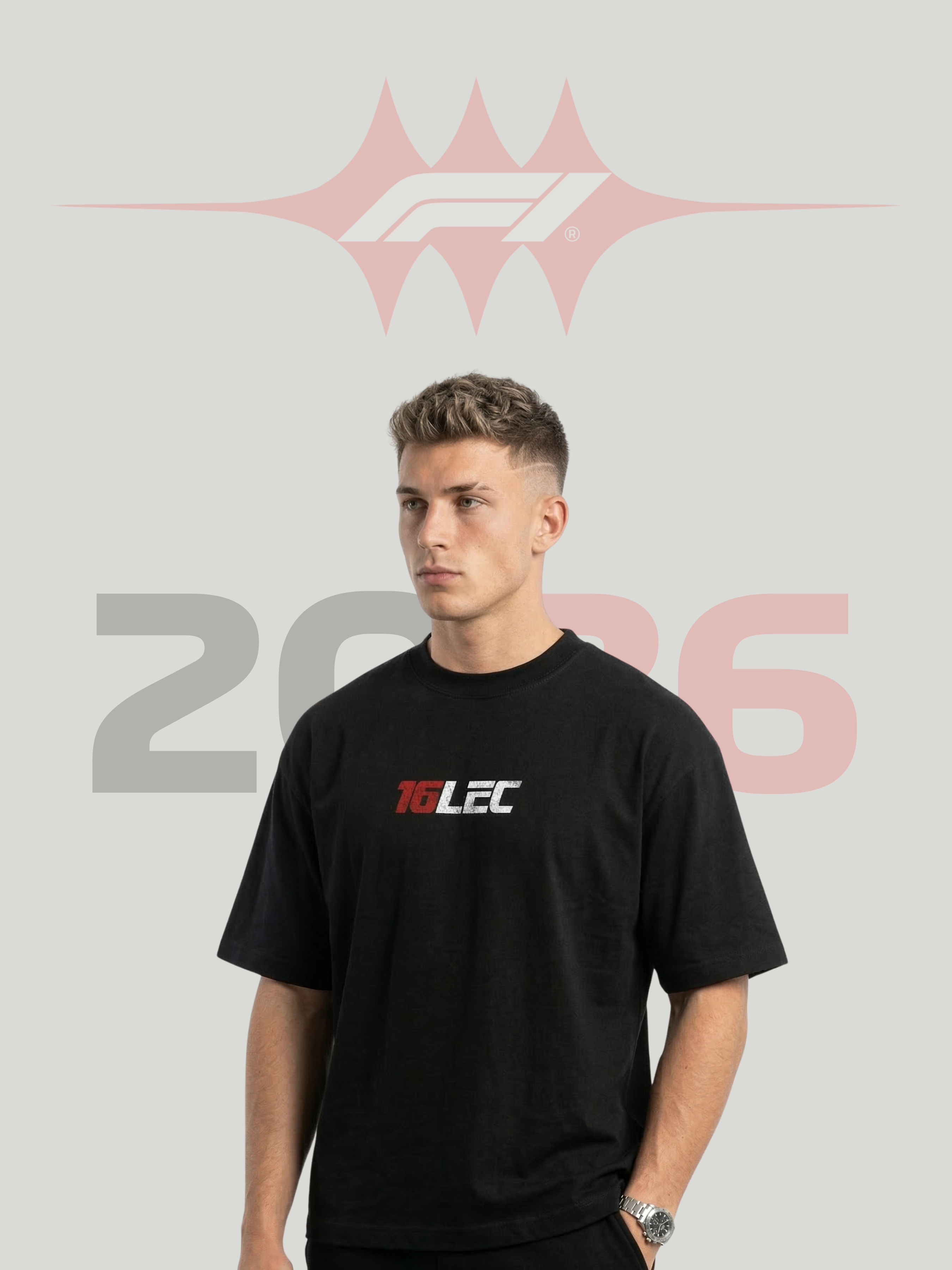 Camiseta F1 16 LEC Negra
