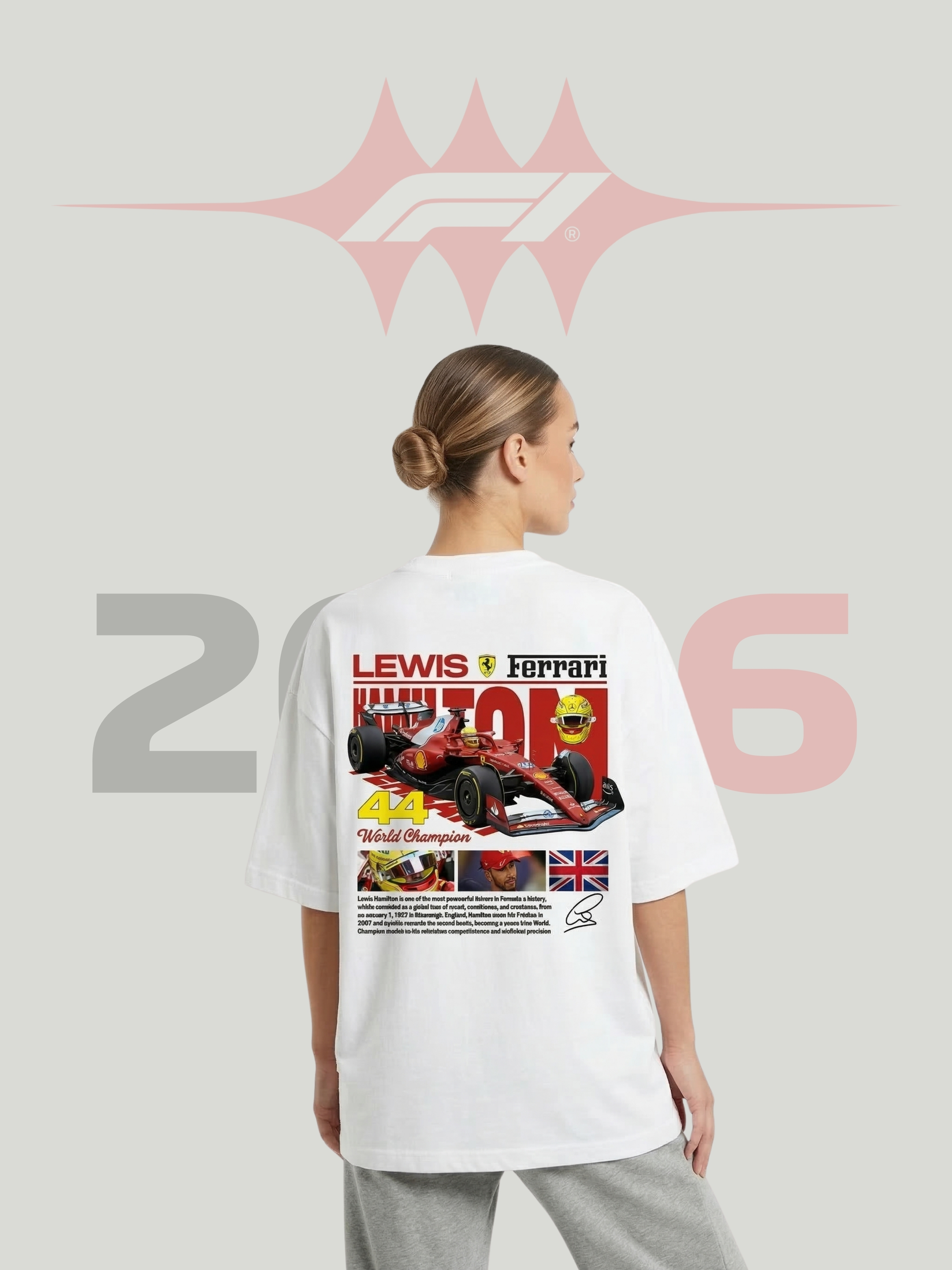 Camiseta Fórmula 1 Lewis Ferrari
