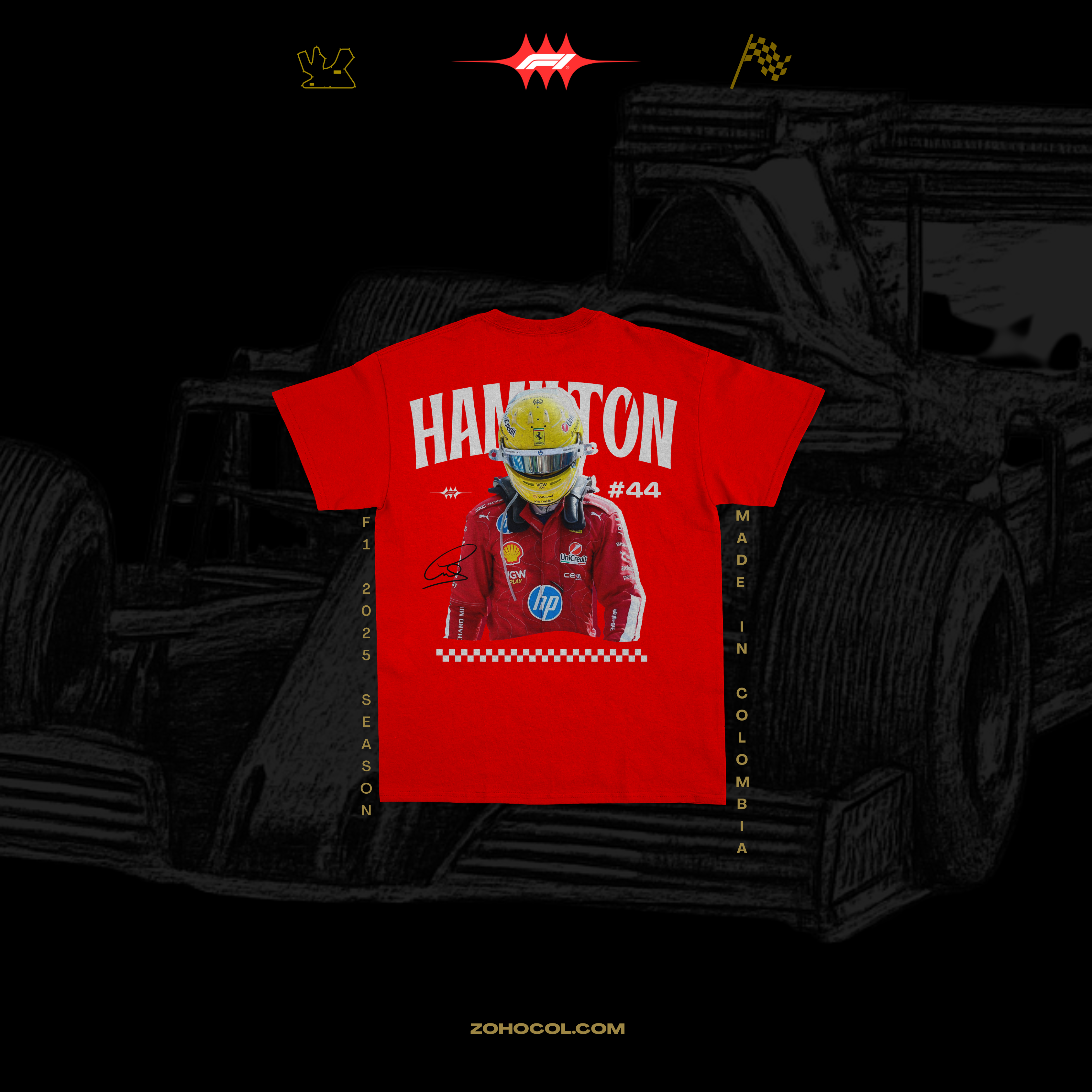 Camiseta Hamilton #44