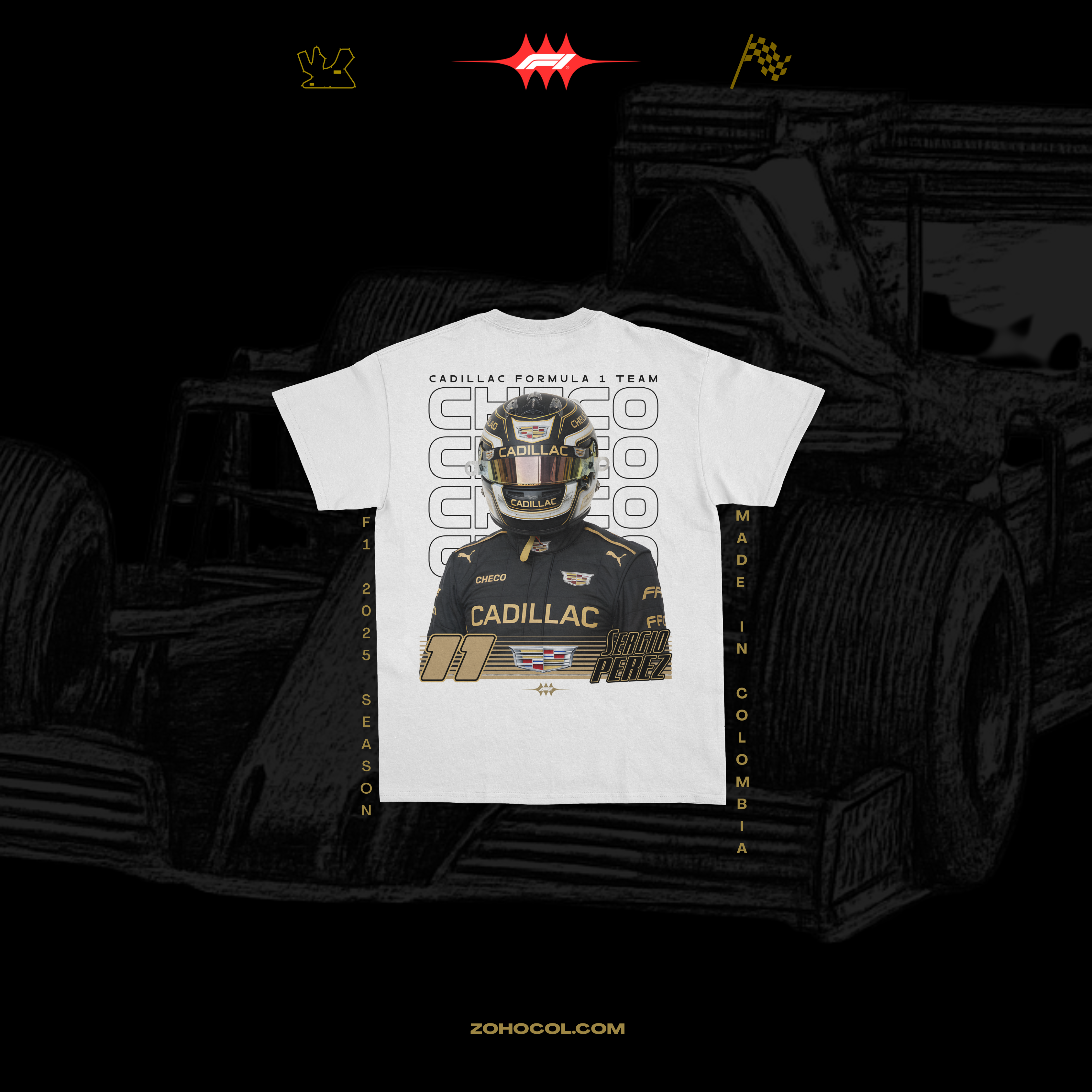 Camiseta Checo Pérez Cadillac