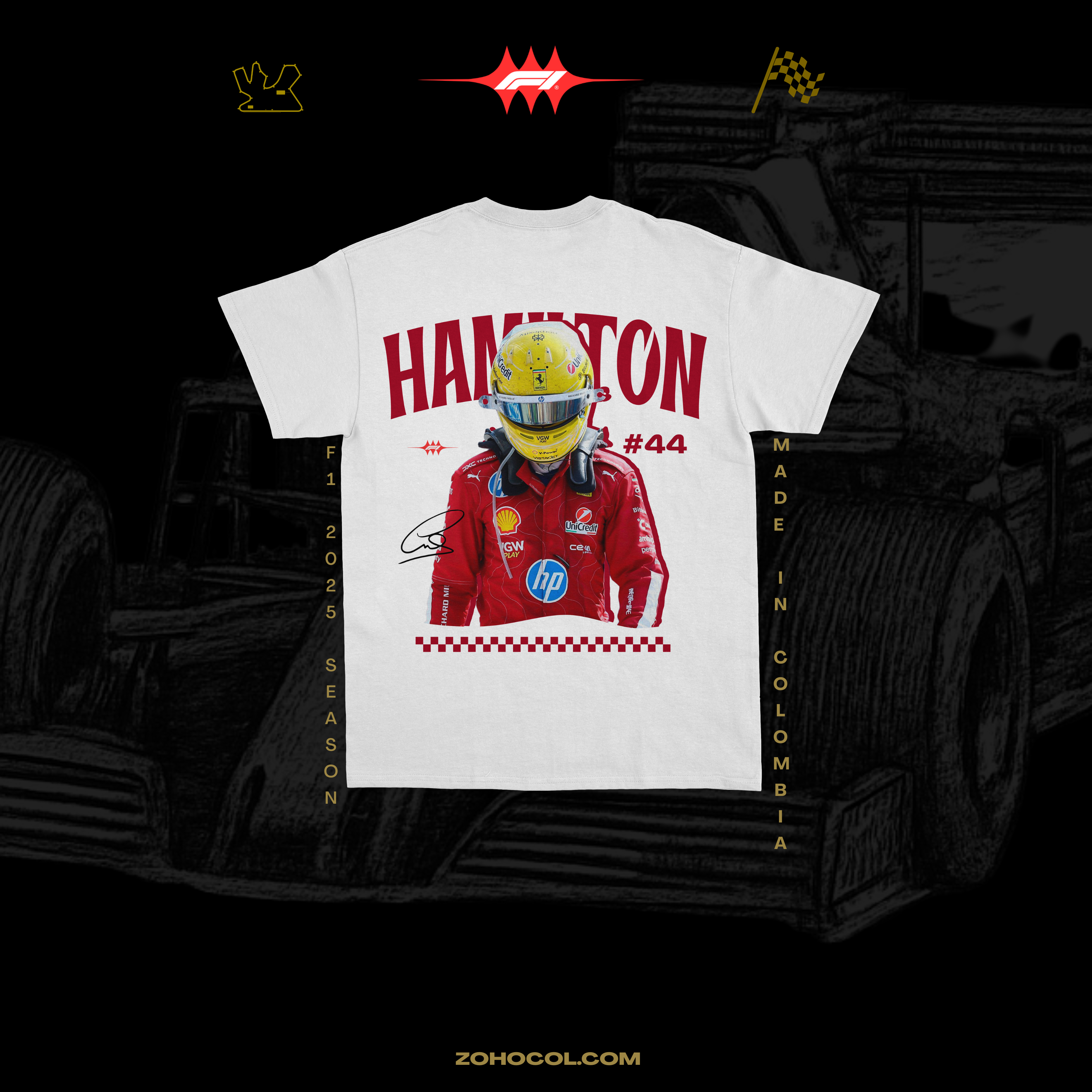 Camiseta Hamilton #44