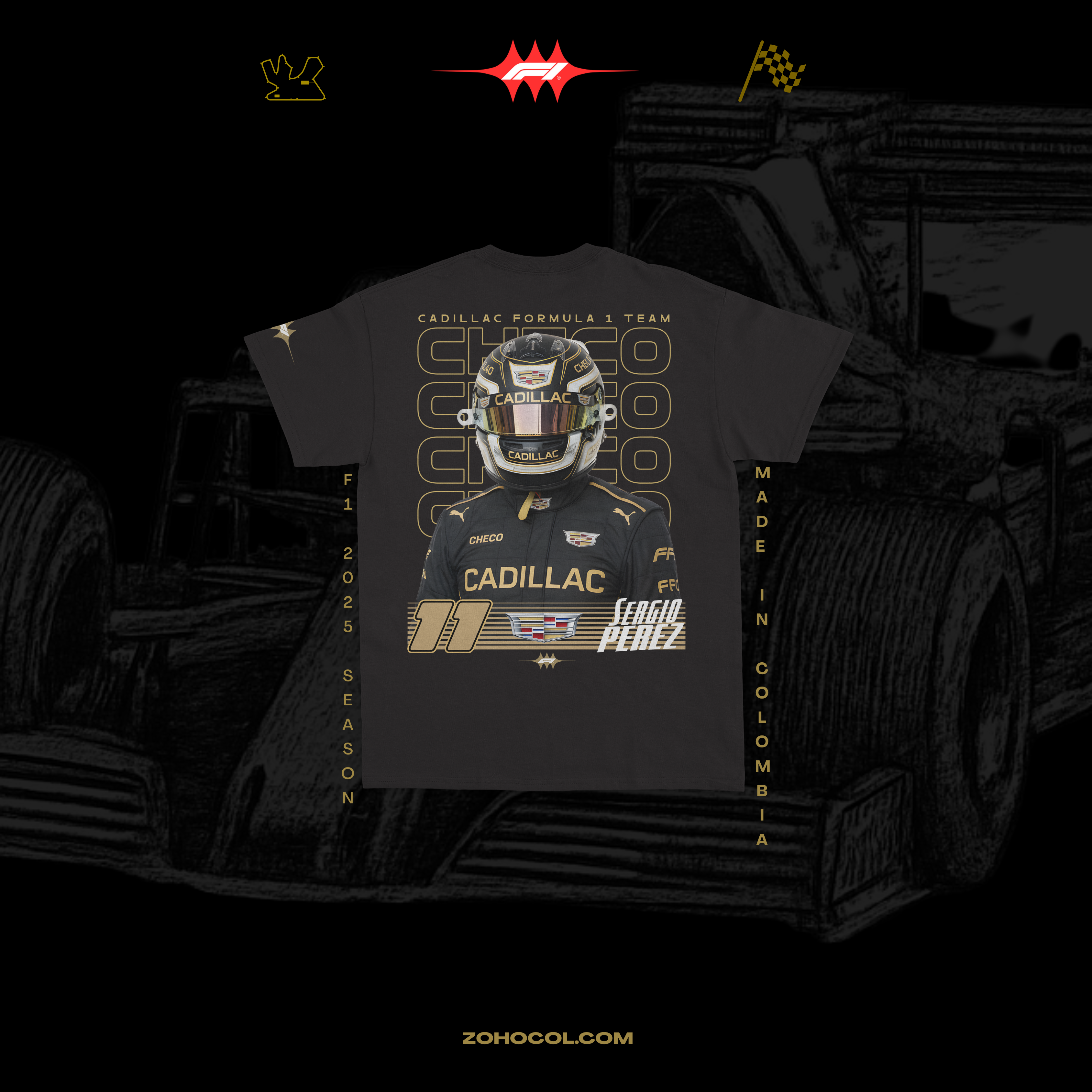Camiseta Checo Pérez Cadillac