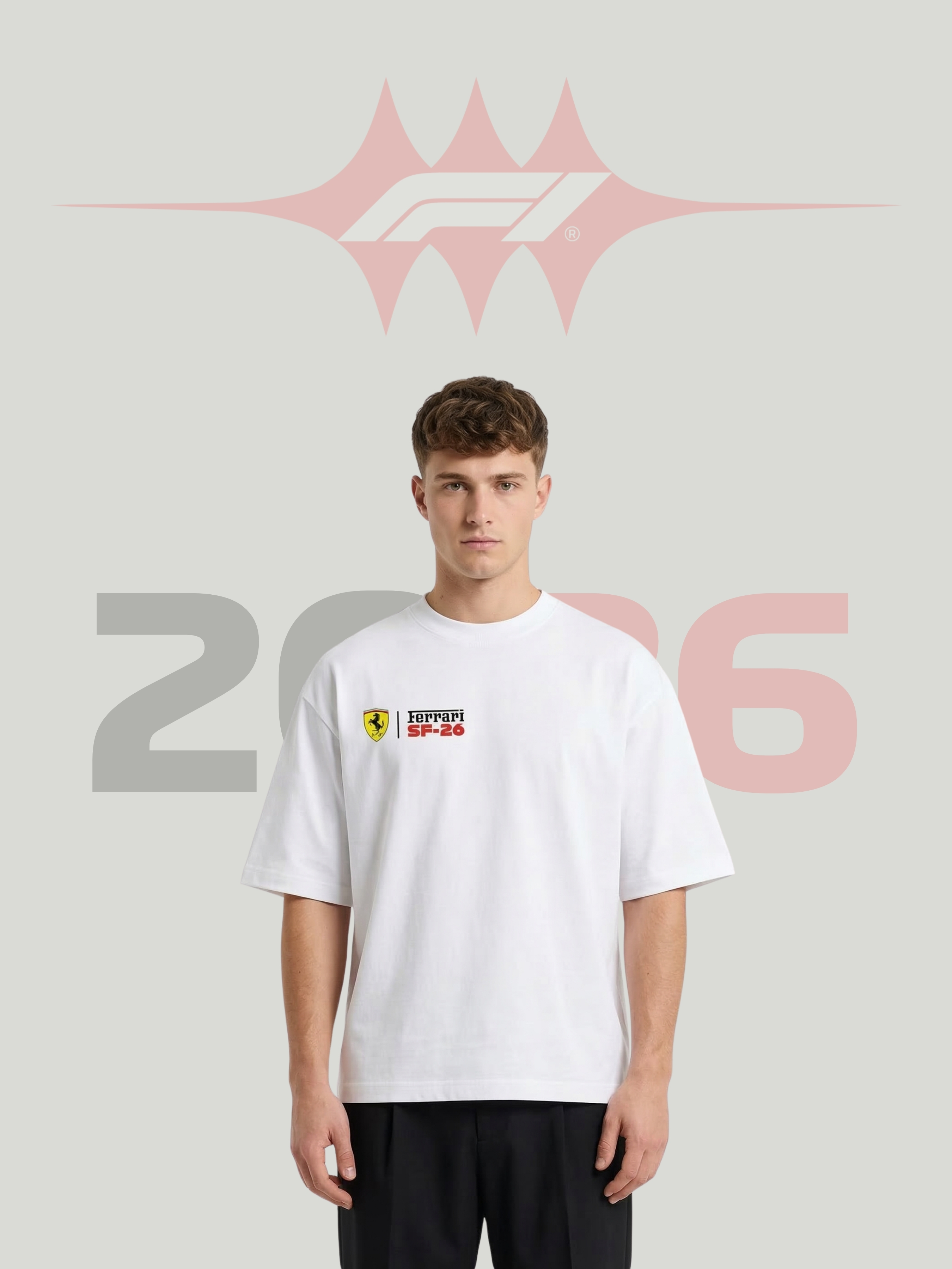 Camiseta Ferrari F1 Blanca