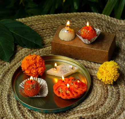 INTERBEST | Soy Wax Scented Candles (Handmade, Unique Indian Scents)