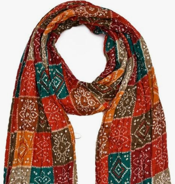 INTERBEST | Bandhani Tie-Dye Scarves