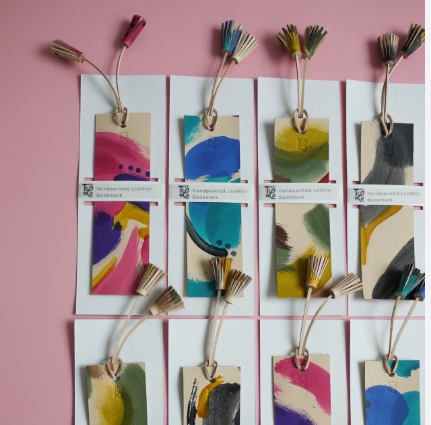 INTERBEST | Hand-painted Leather Bookmarks