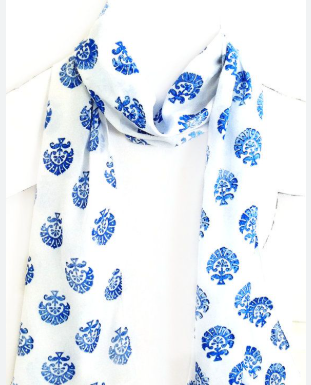 INTERBEST | Block-printed cotton scarves