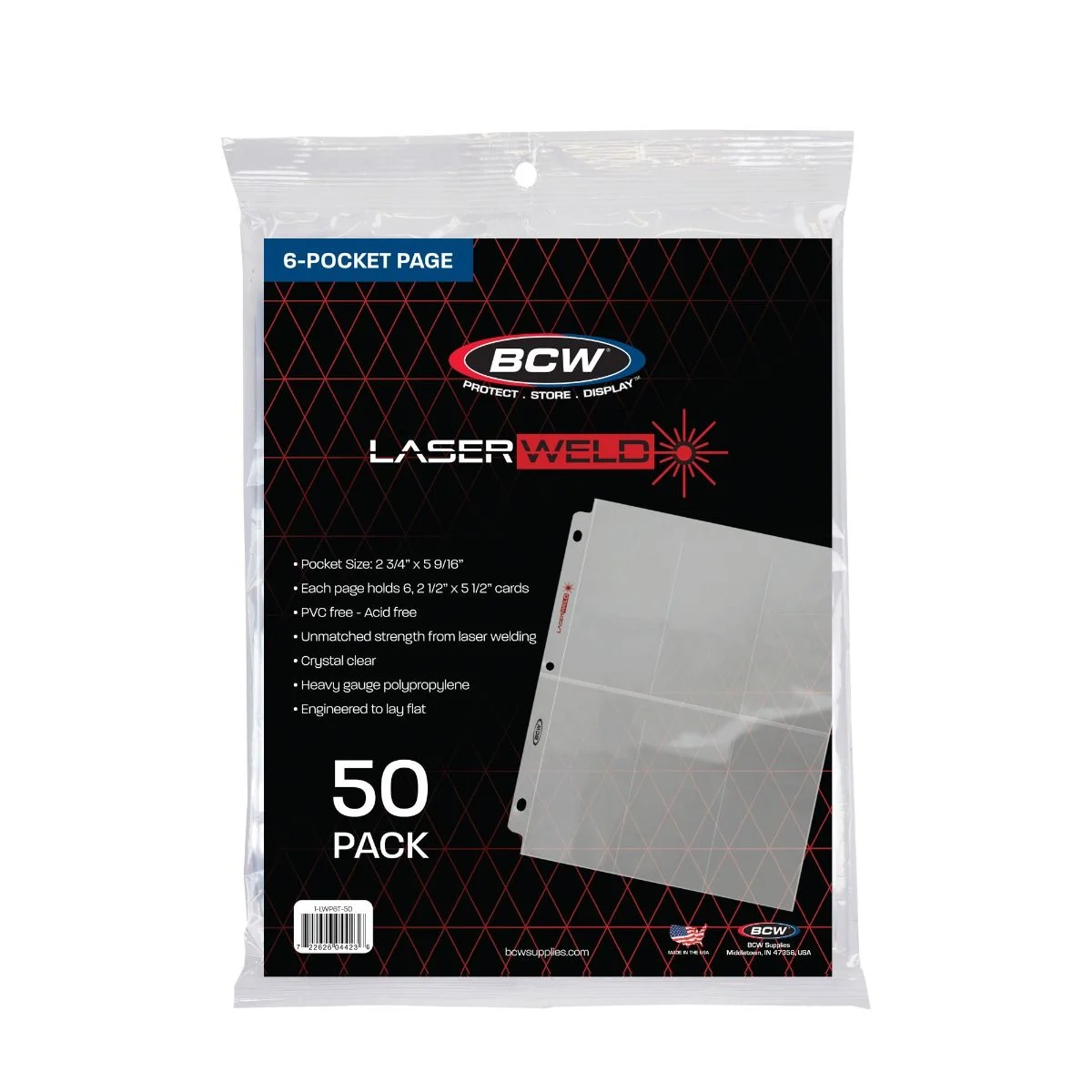  LaserWeld Card Binder Pages