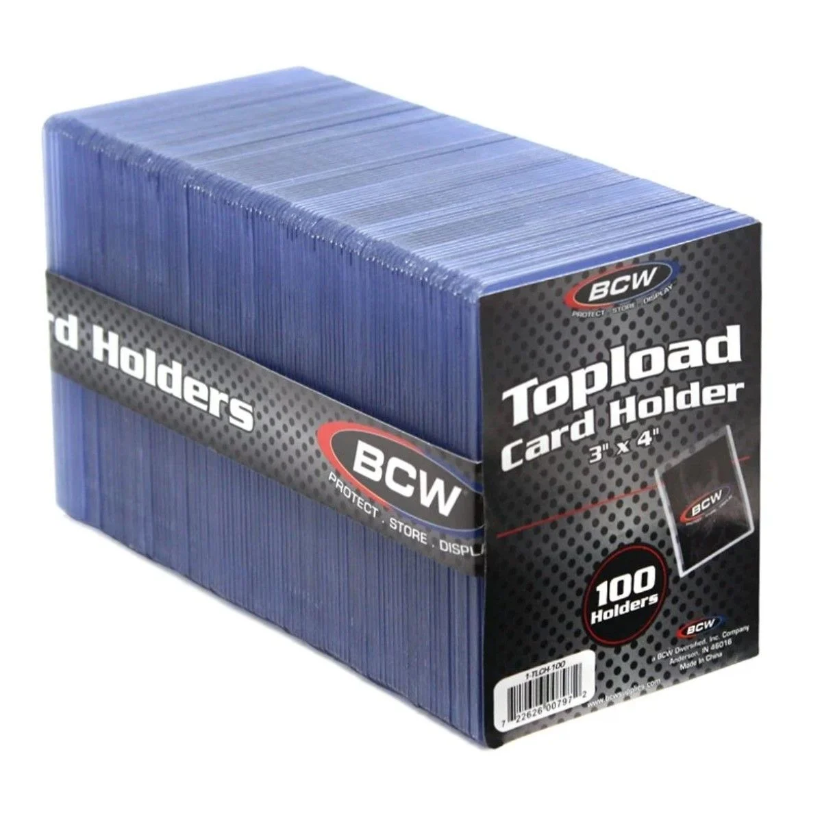 100 Topload Card Holders - 3X4