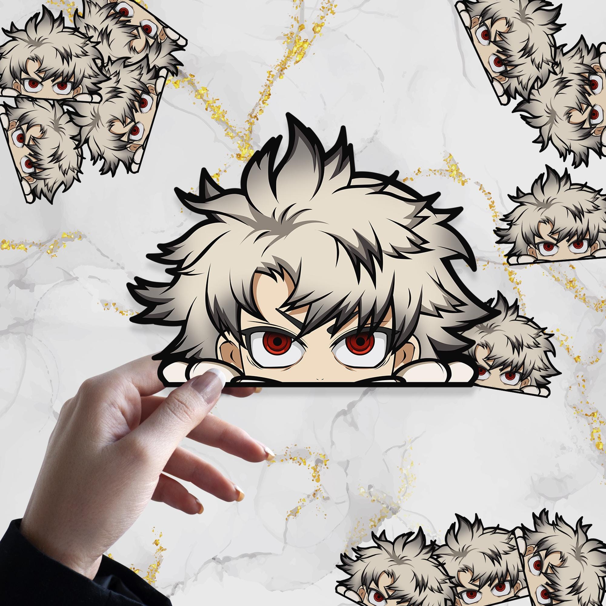 ASHCODE.404 Waterproof Anime Peeker Sticker 