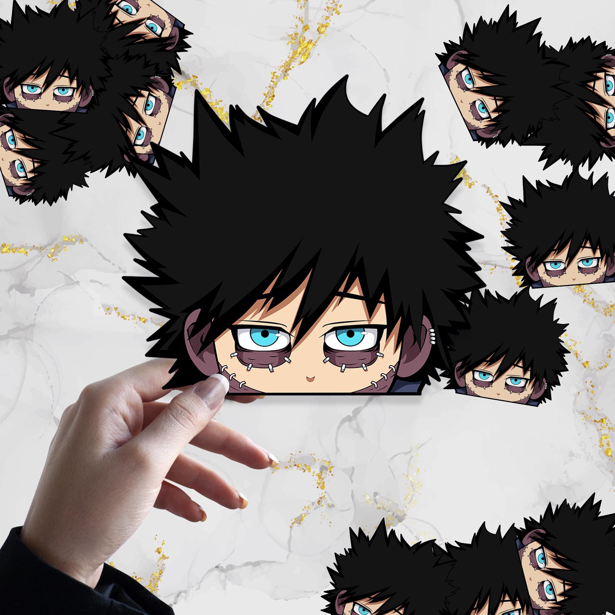 Cold Flame V2 Waterproof Anime Peeker Sticker 