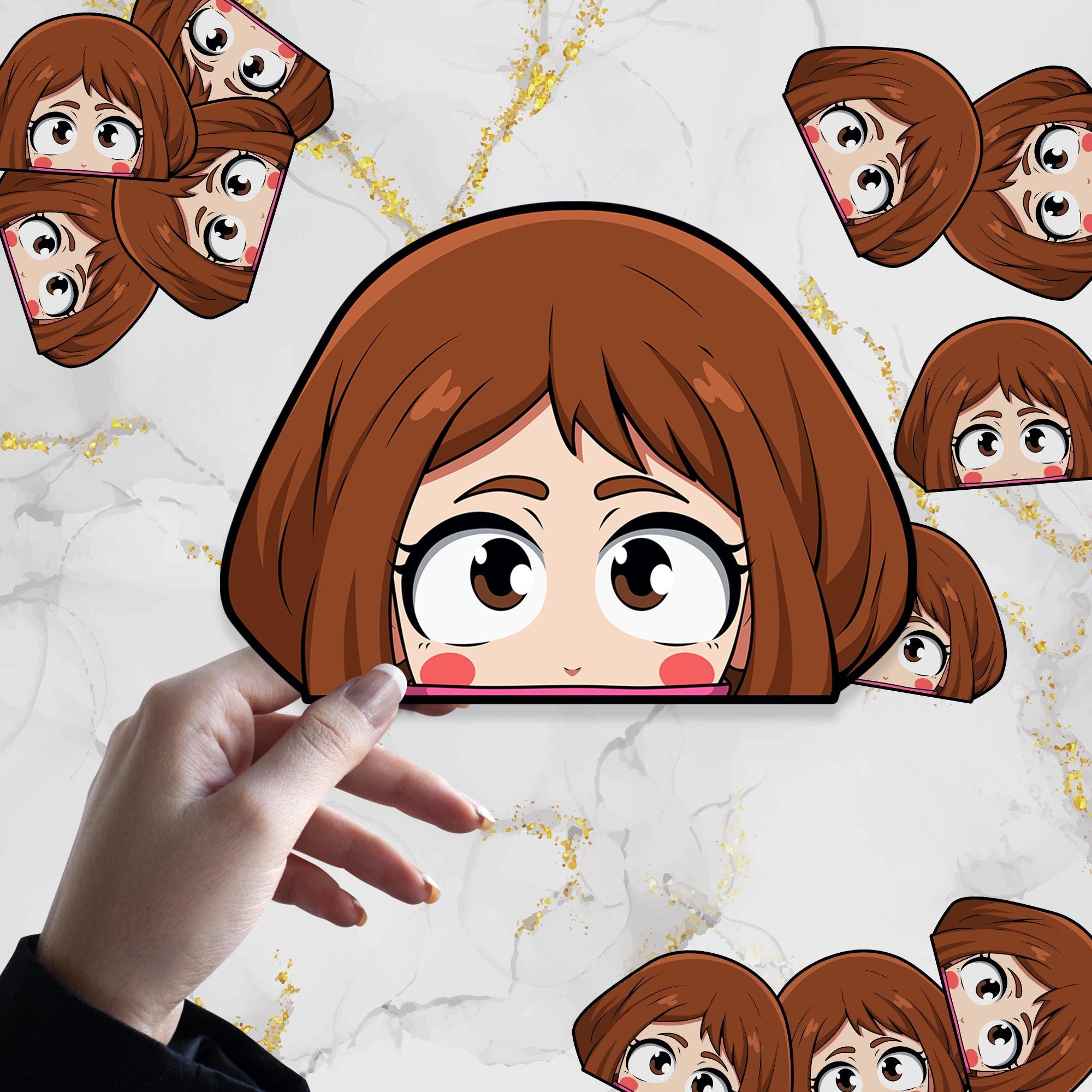 Gravity Girl V1 Waterproof Anime Peeker Sticker 