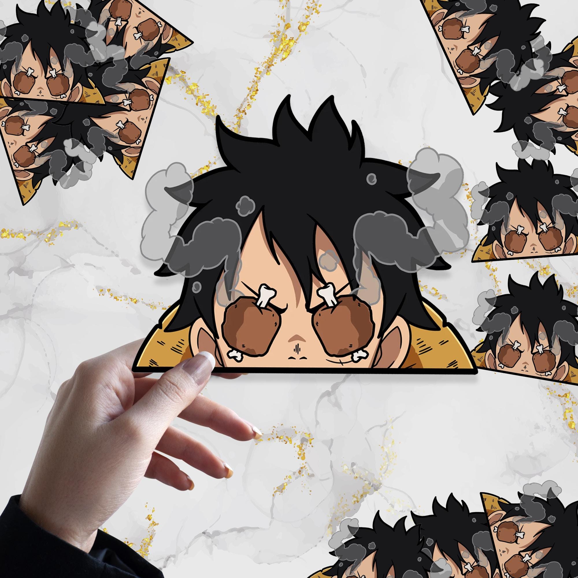 Hungry Pirate Waterproof Anime Peeker Sticker 