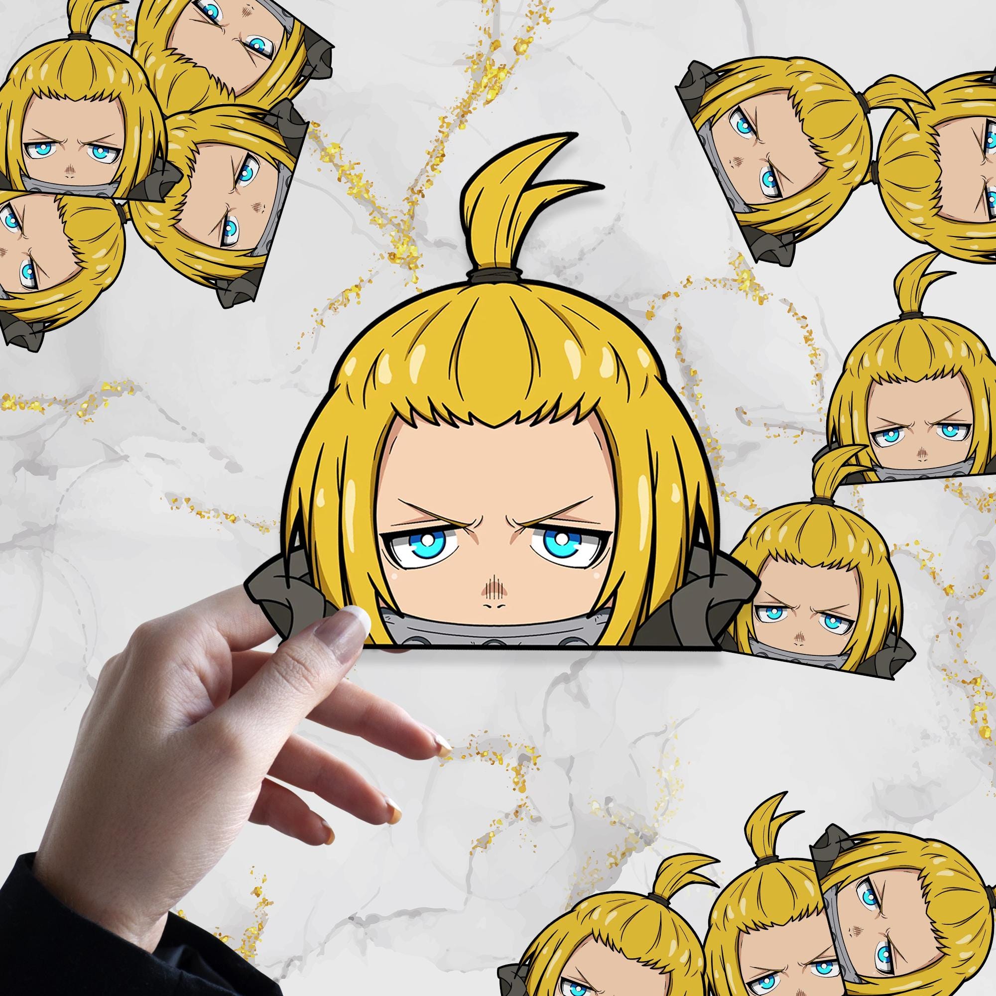 Knight King Waterproof Anime Peeker Sticker 