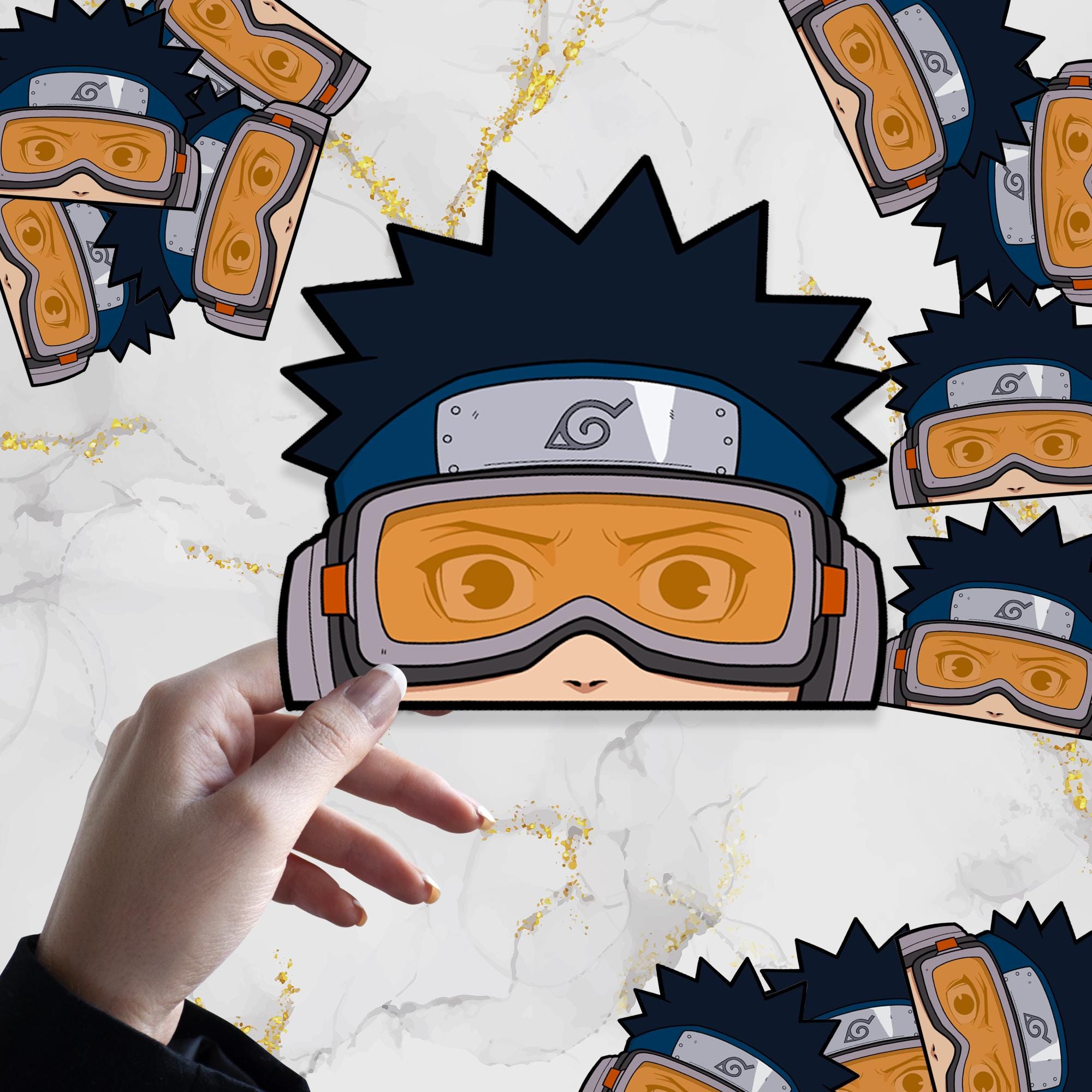 Young Ninja Waterproof Anime Peeker Sticker 